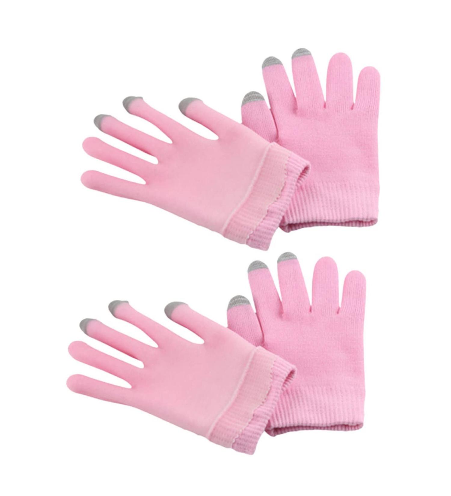 Housoutil 2 Pairs Moisturizing Gloves Dry Cracked Hands Cover Moisturizing Sleeping Gloves Hand Beauty Supply Hand Spa Gloves Moisture Gel Gloves Conductive Yarn White Gloves Daily Use Miss - Buy Online on GoSupps.com
