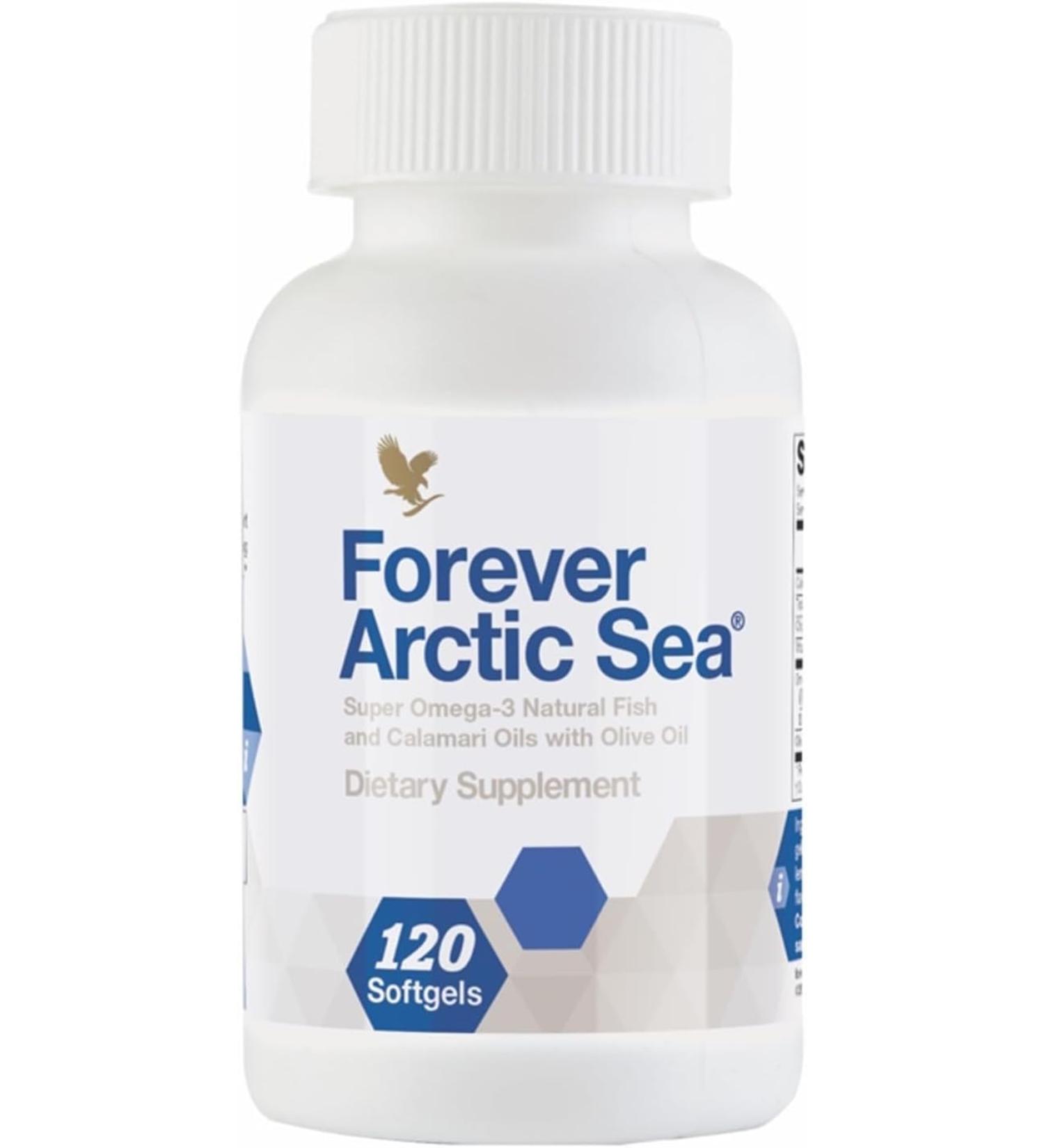 Forever Arctic-Sea Super Omega-3 120 Softgels - Fish & Calamari Oils with Olive Oil - Buy Online on GoSupps.com