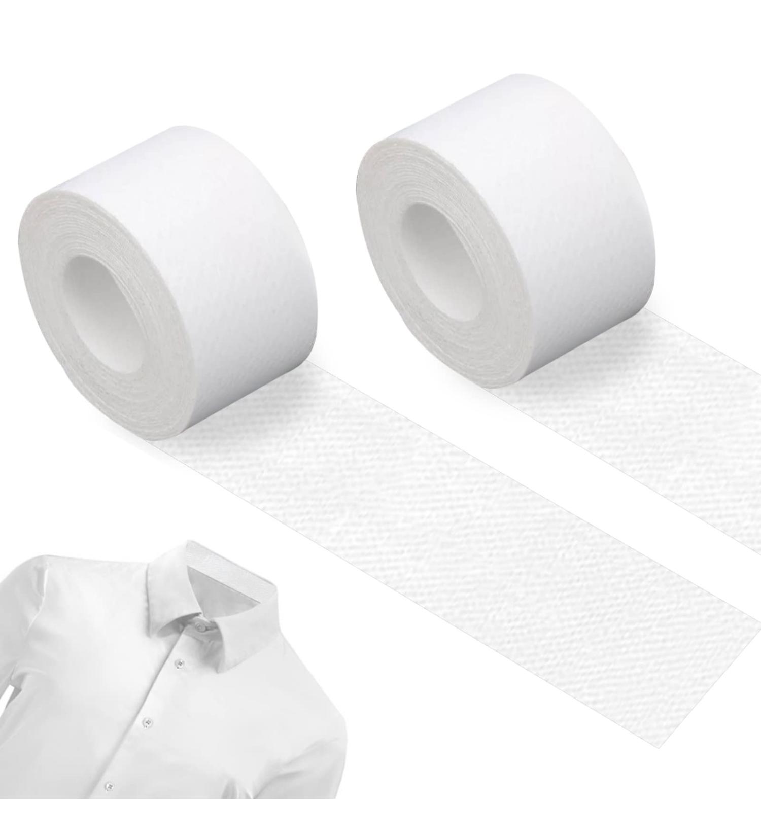 Disposable Collar Protector Sweat Pads - Self-Adhesive Neck Liner for Shirts - 2 Roll Set - Buy Online on GoSupps.com