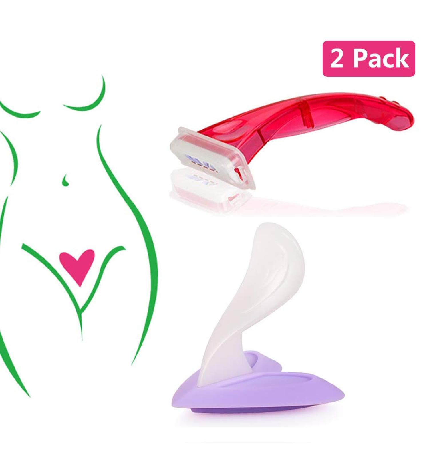 Ladies Bikini Trimmer Pubic Hair Shaver for Women Bikini Trimmer Shaver and Bikini Shaving Stencil Private Intimate Tools (Heart) - Buy Online on GoSupps.com