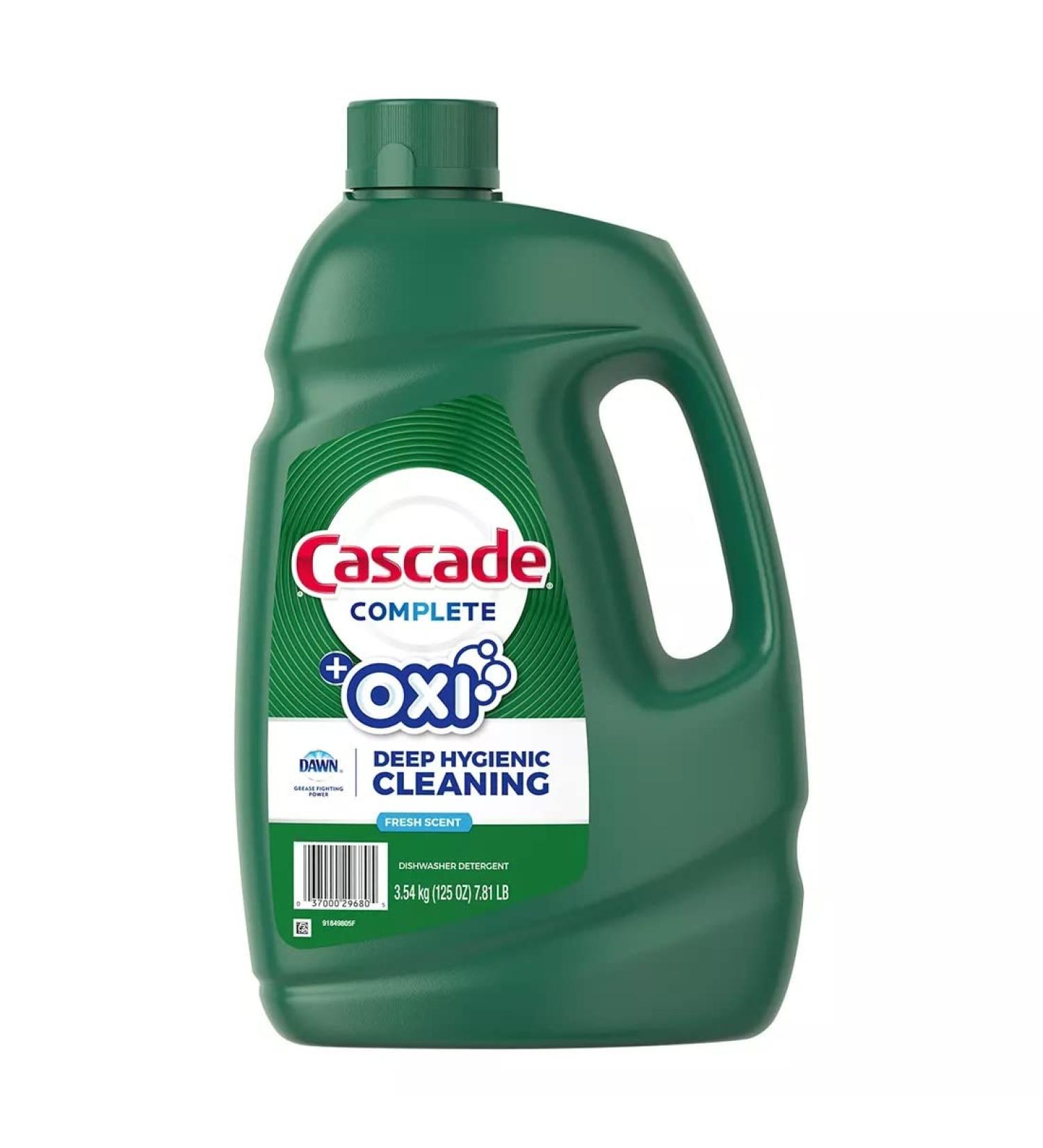 Buy CASCADE Complete Gel & Oxi Dishwasher Detergent 125 Fl Oz - Fresh - International Shipping Available - Buy Online on GoSupps.com