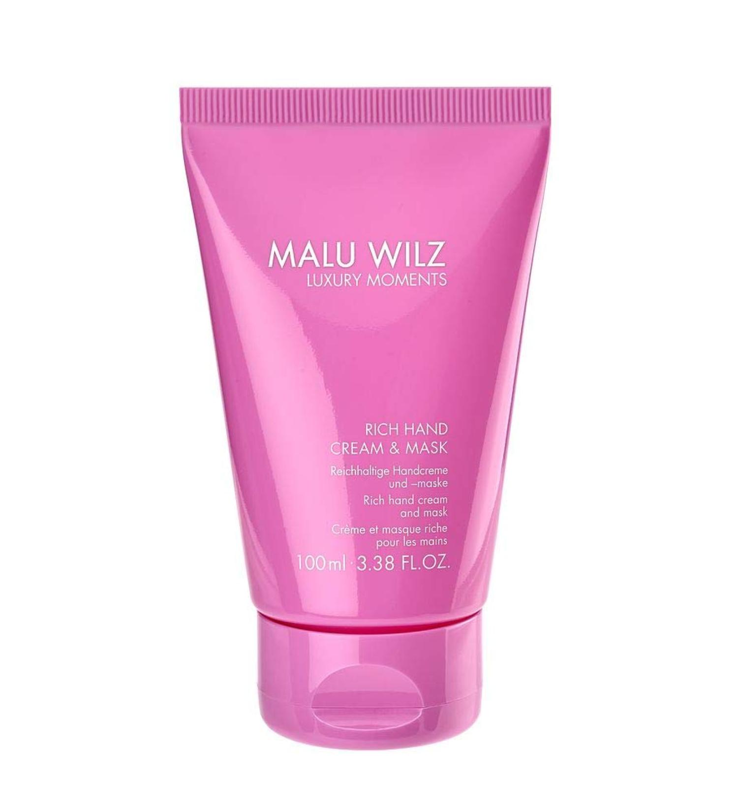 Malu Wilz Luxury Moments Rich Hand Cream & Mask 100ml I 2in1 mask & hand cream for very dry hands with shea butter & grape seed oil and much more.I with comfortable fragrance