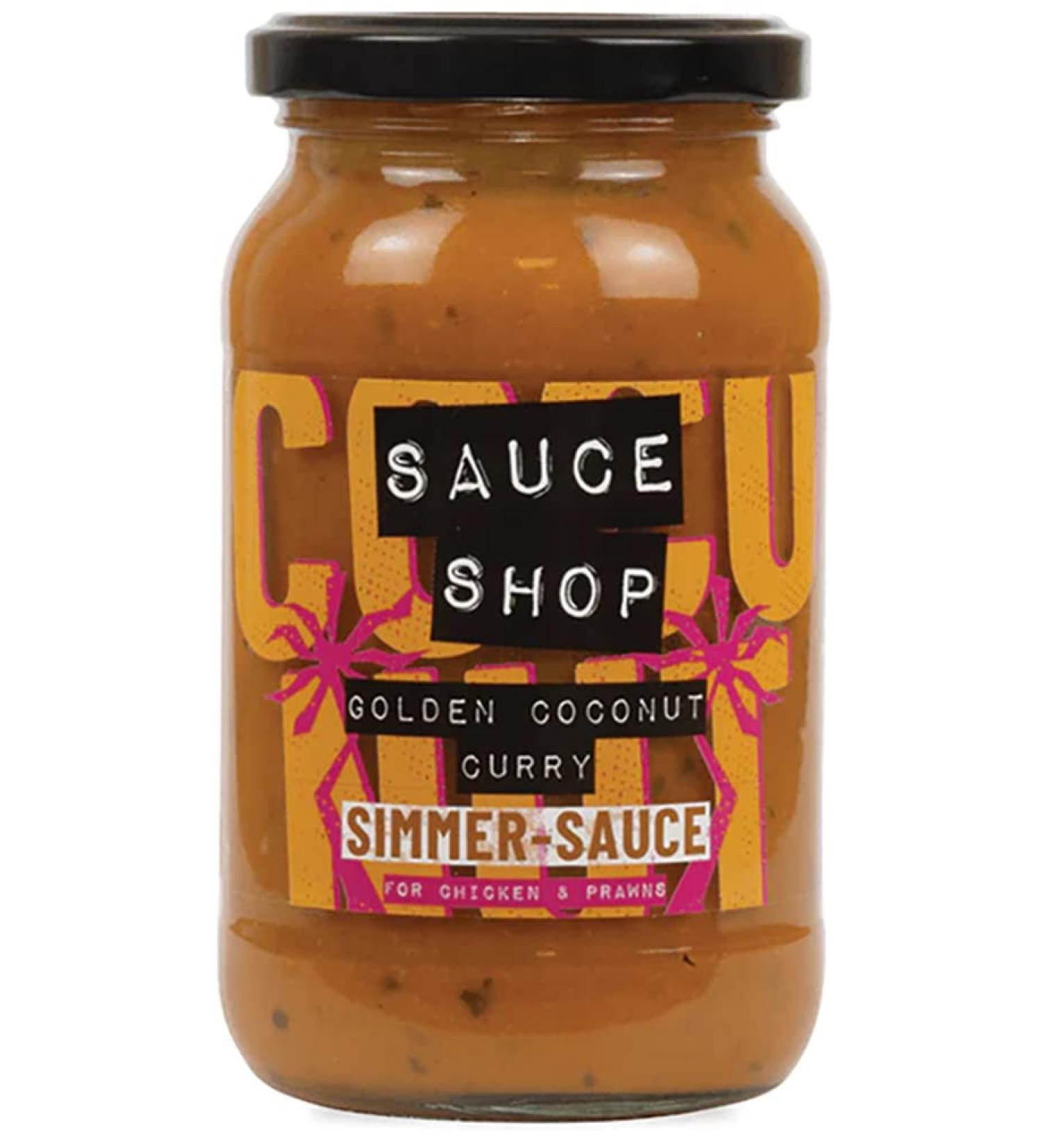 Sauce Shop | Golden Coconut Simmer Sauce | Indian Cooking Sauce | Vegan-Friendly | 360g