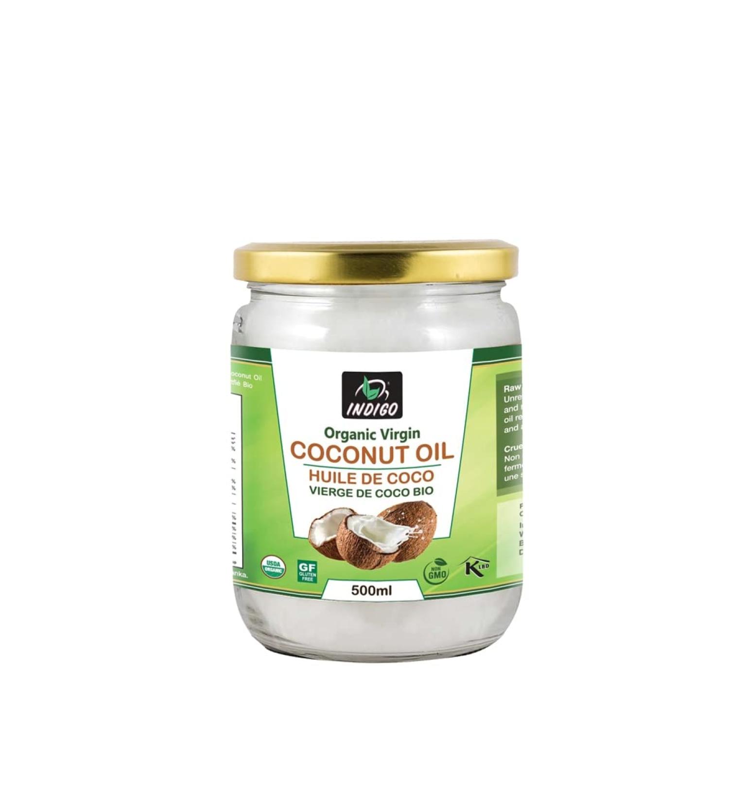 Indigo Organic Virgin Coconut Oil 500ml - Buy Online on GoSupps.com