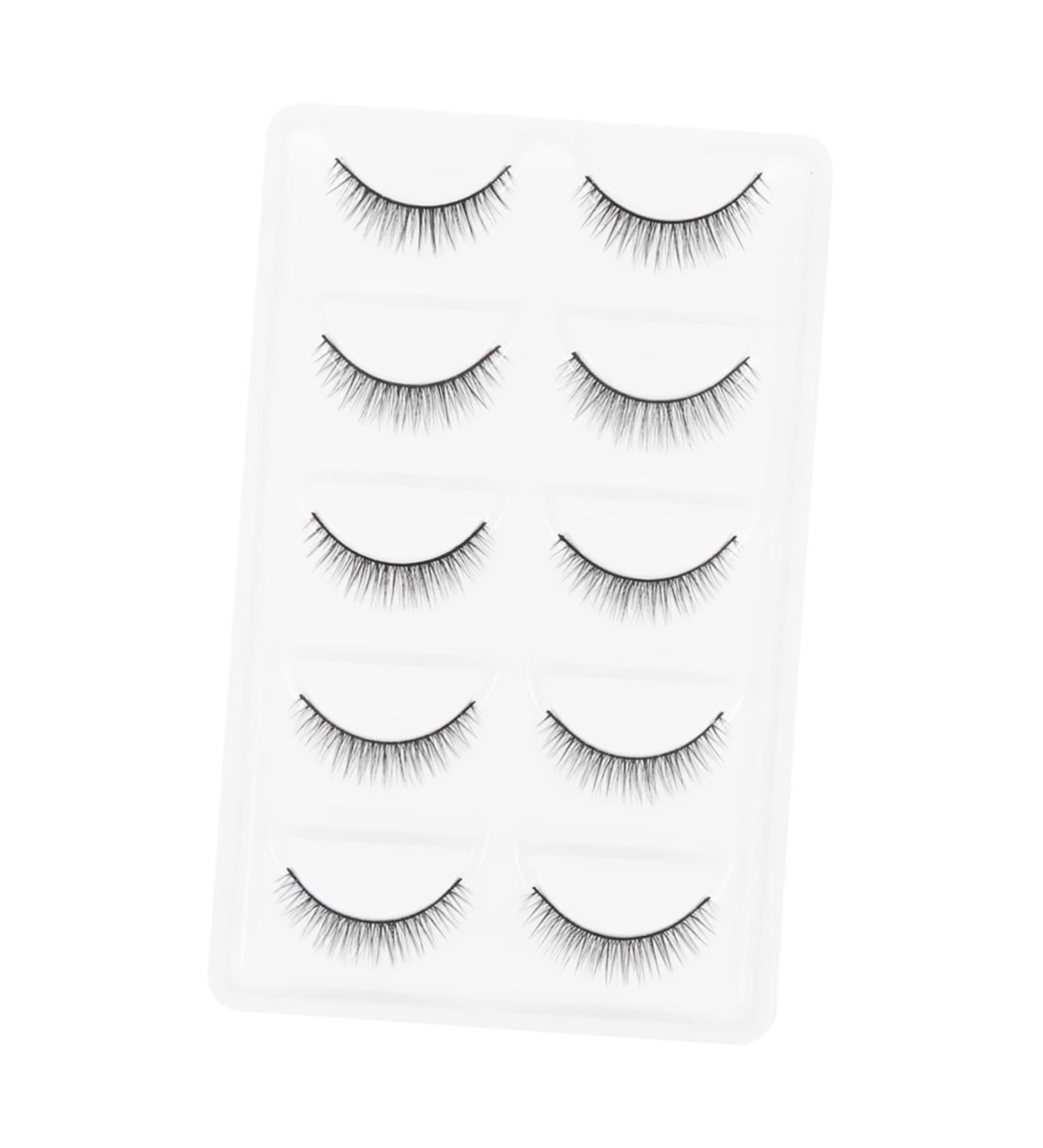 Beavorty 1 Pair Short Eyelash Cosmetic eyelashes false eyelashes False Eye Lashes artificial eyelashes Dense Eyelashes fiber makeup eyelashes false lashes 3d extend curly artificial fiber - Buy Online on GoSupps.com