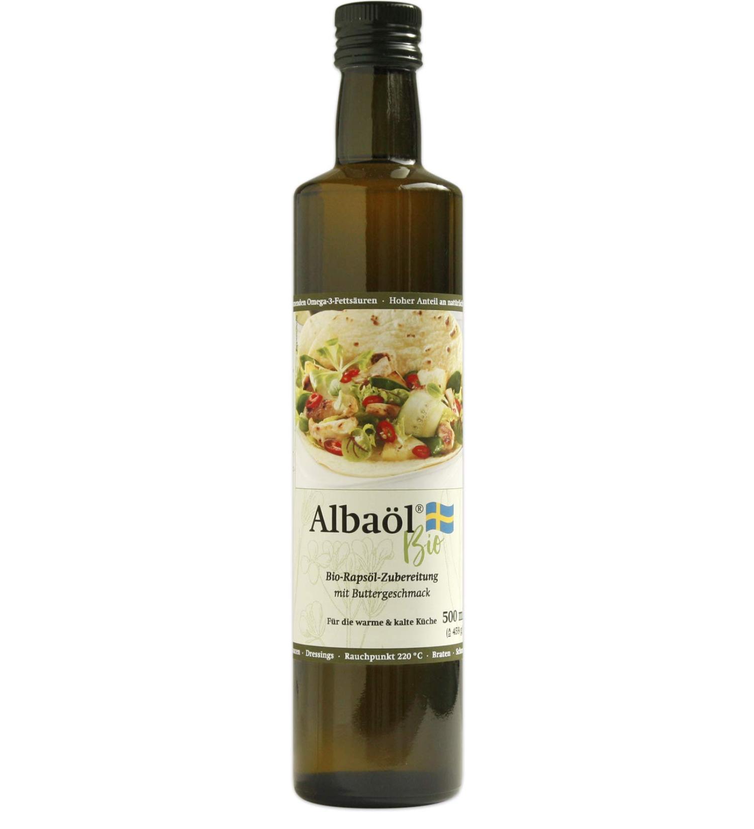Alba l ALBA L Organic - Swedish rapeseed oil preparation with a buttery taste organic quality 500 ml (3 x 500 ml bottles)