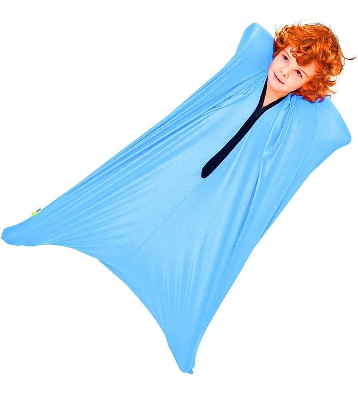 MIOTEQ Sensory Sock with Sensory Need Body Sock Full-Body Wrap to Relieve Stress Self-Claming Relaxing 3-18 Years Old (Color : Sky Blue Size : XL/X-Large-74 * 165cm) XL/X-Large-74*165cm Sky blue - Buy Online on GoSupps.com