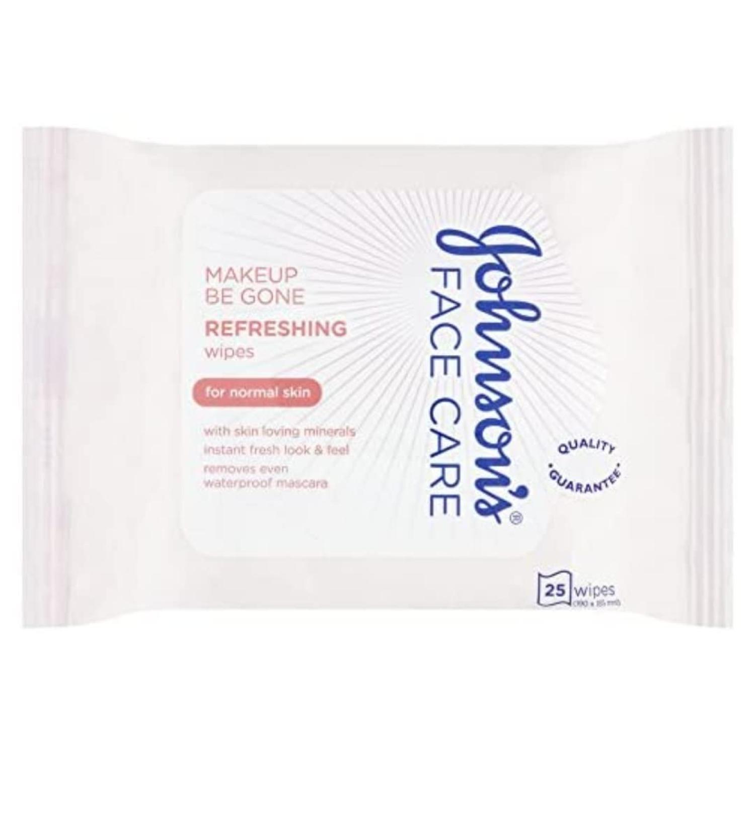 Johnson's Face Care Makeup Be Gone Refreshing Wipes (25) - Pack of 6 - Buy Online on GoSupps.com