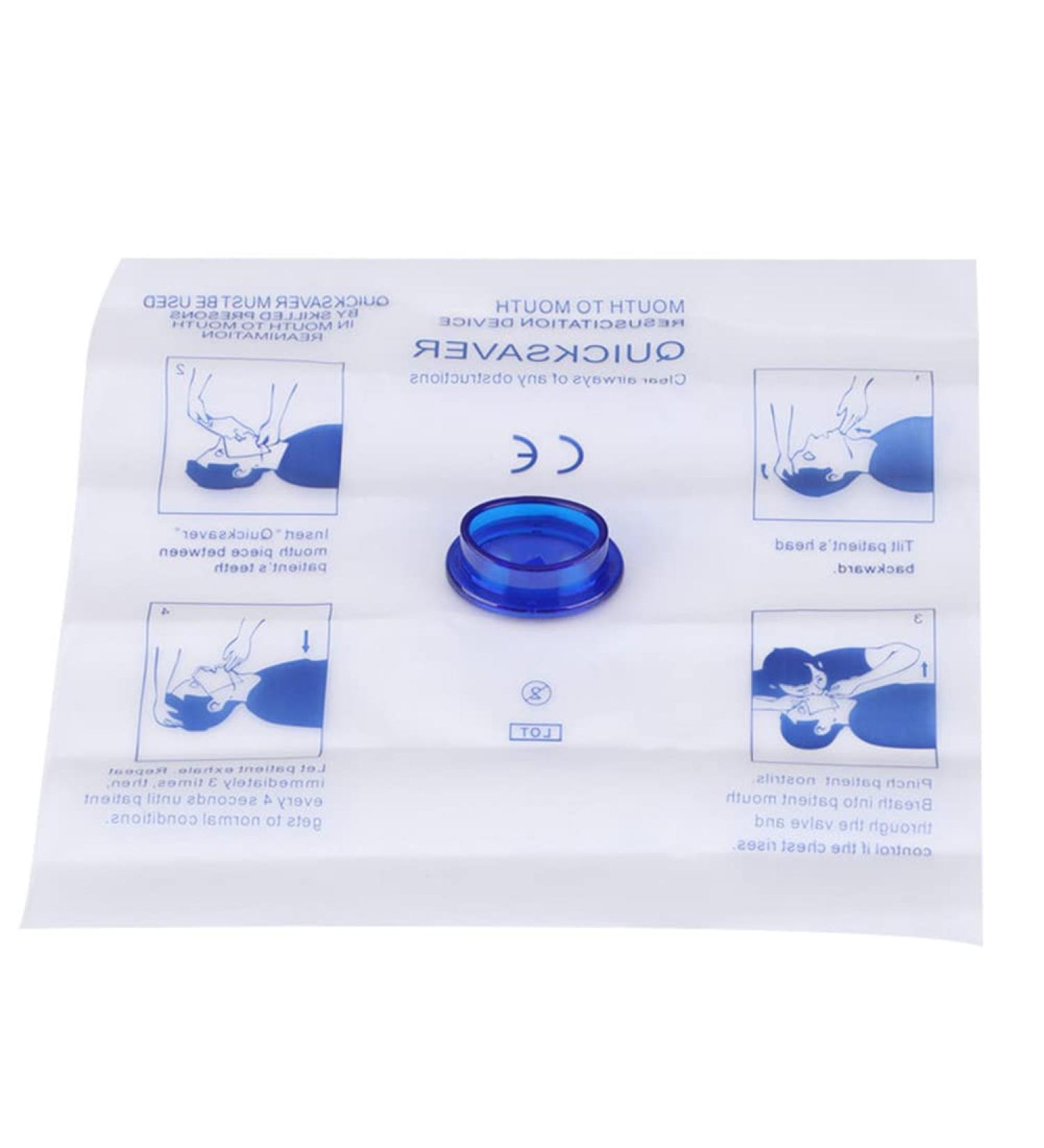 Buy Artificial Respiration Breathing Mask | First Aid Mouth-to-Mouth CPR Face Shield for Emergencies - Buy Online on GoSupps.com