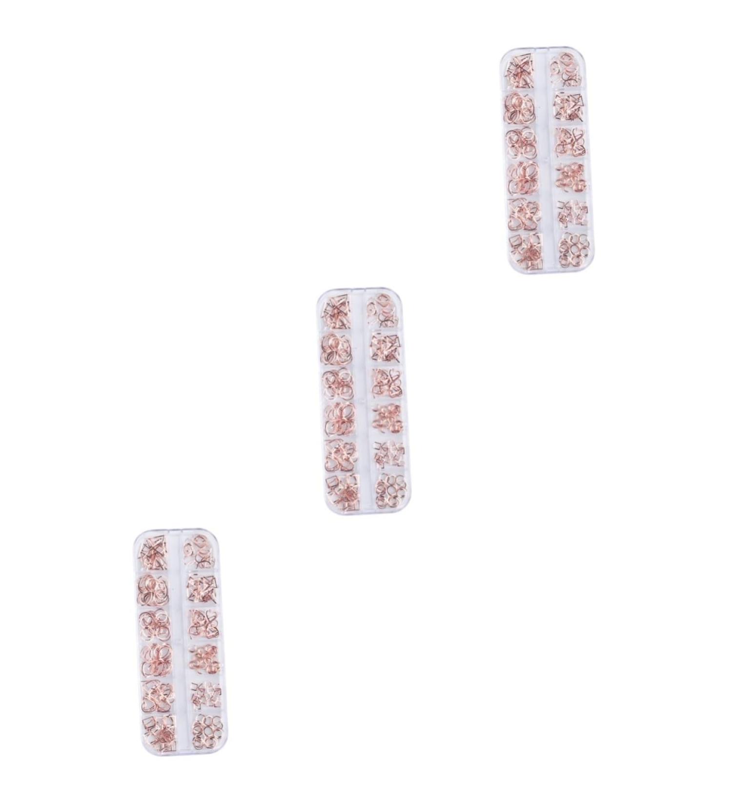 Healeved 3 Boxes Nail Decor Metal Nail Art Rivet Artificial Nails Hollow Decorations Nail Decorations for Nail Art Nail Accessories Faux Nails Nail Drill Natural Nails Wands Stud Manicure - Buy Online on GoSupps.com