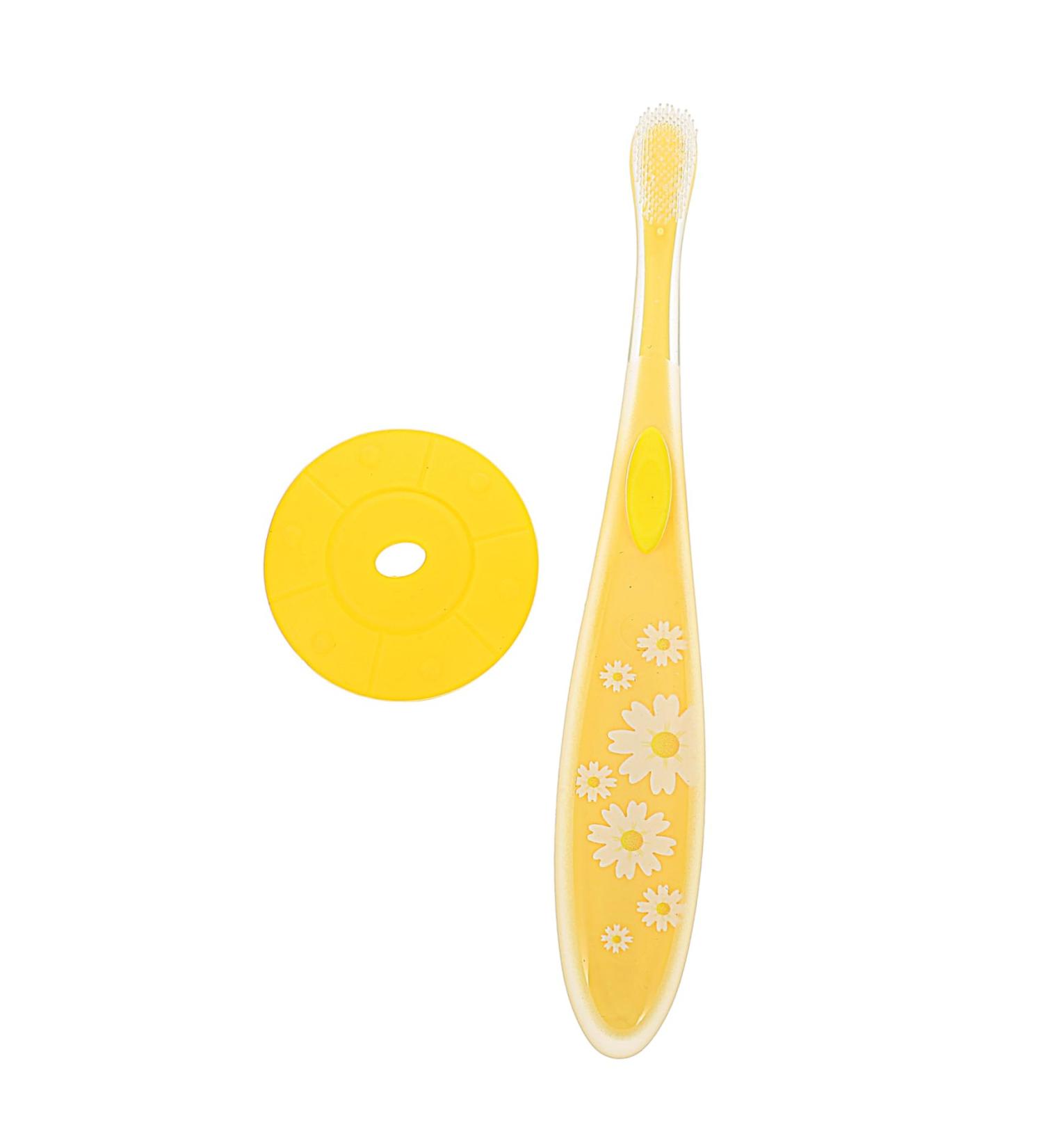 Magiclulu Toddler Toothbrush - Essential Household Accessory for Toddler Care | 1 Pack Yellow - Buy Online on GoSupps.com