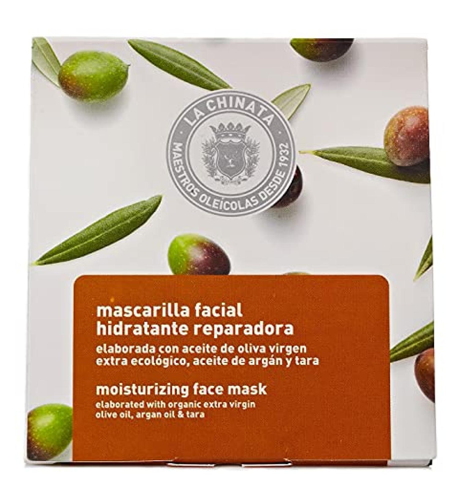 The chinata Repairing Moisturizing Face Mask Natural Edition La Chinata 5 x 8 ml