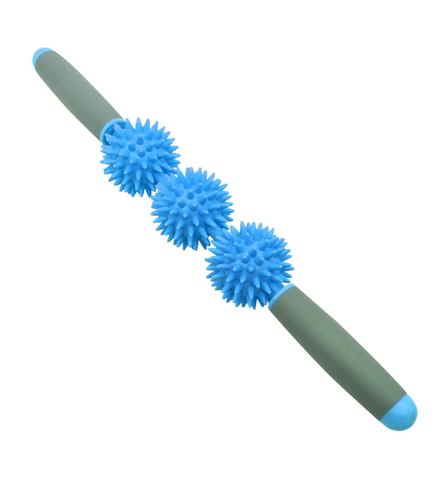 LmiTln Fascia Muscle Roller - Neck and Back Massager for Cellulite, Sore Muscles - Deep Tissue Massage Stick for Muscle Soreness, Skin Firmness - Blue - Buy Online on GoSupps.com