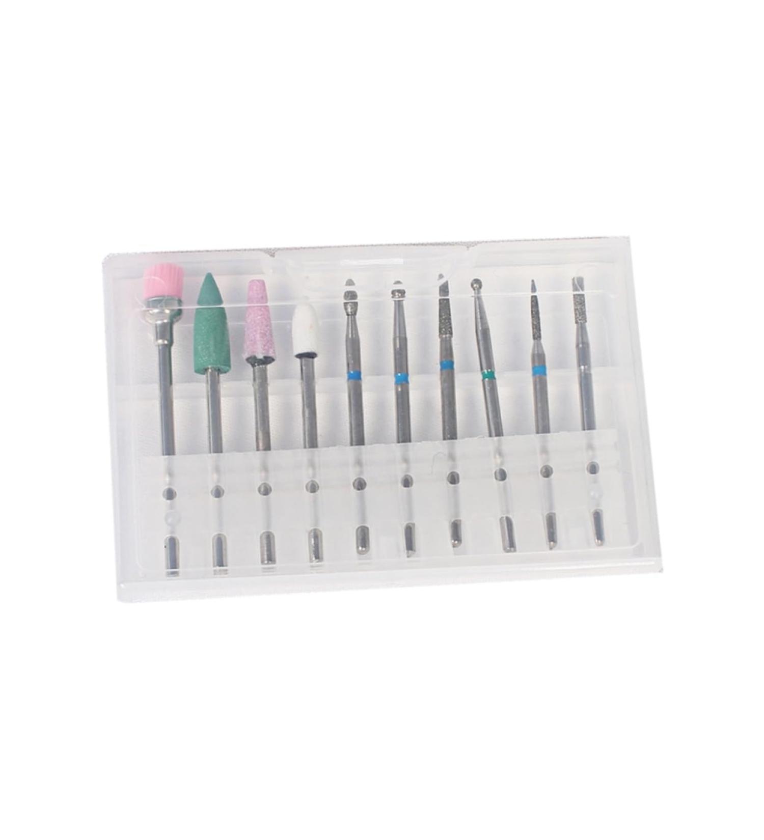 POPETPOP Set Nail Drill Bits for Acrylic Nails Nail Drills for Acrylic Nails Manicure Drill Bits Nail Drill Kit Diamond Nail Drill Bit Ceramic Nail Drill Bit Tungsten Steel Grinding Head medium As Shown - Buy Online on GoSupps.com