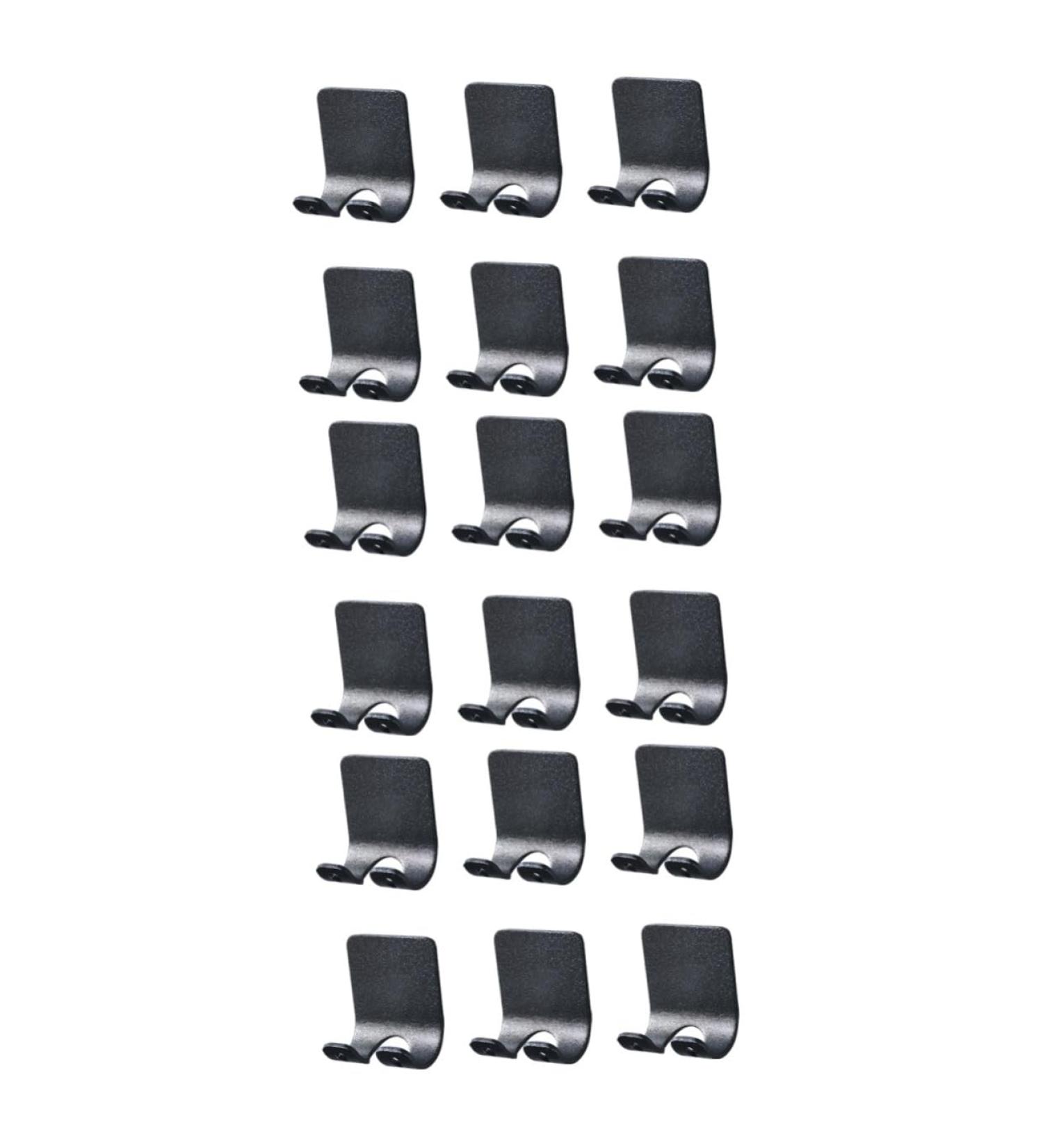 Alipis 18 Stk Wall Hook - Decorative Punch-Free Razor Holder | Self-Adhesive Space Aluminum Shaver Hook | Black Bathroom Organizer | Child Safe Design - Buy Online on GoSupps.com