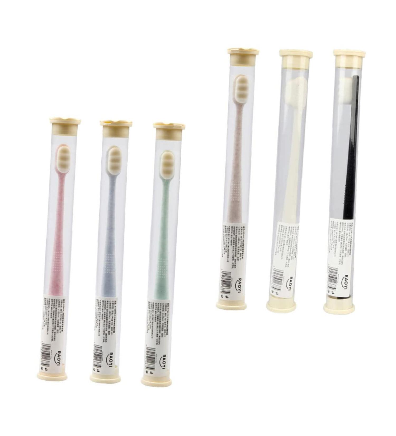 Buy Healvian 12pc Biodegradable Hair Toothbrush Set - Extra Soft Travel Toothbrushes for Gum Care & Dental Hygiene - Buy Online on GoSupps.com