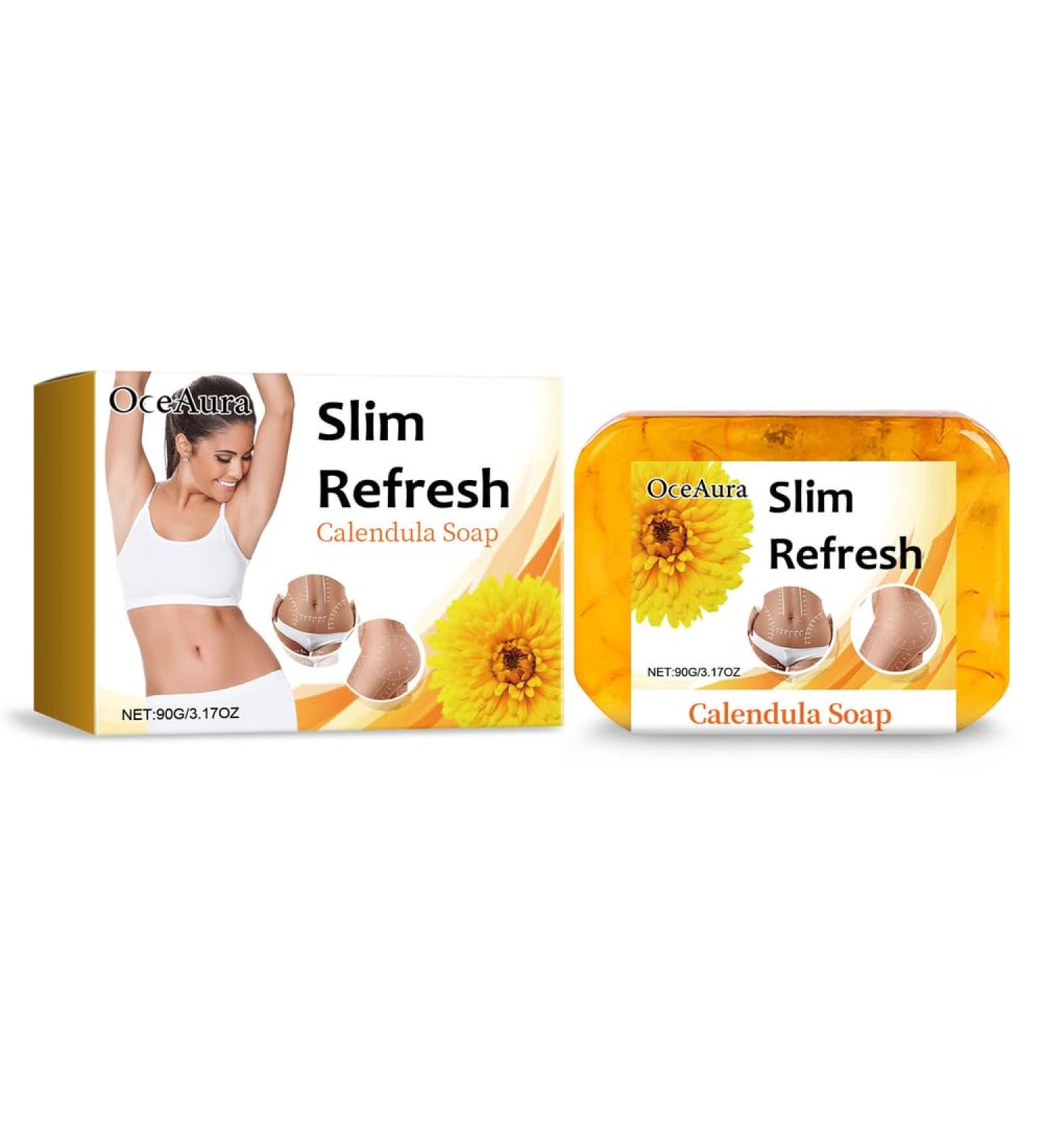 Calendula Essential Oil Handmade Soap | Natural & Gentle Body & Facial Cleanser | Unisex Herbal Soap with Pure Ingredients - Buy Online on GoSupps.com