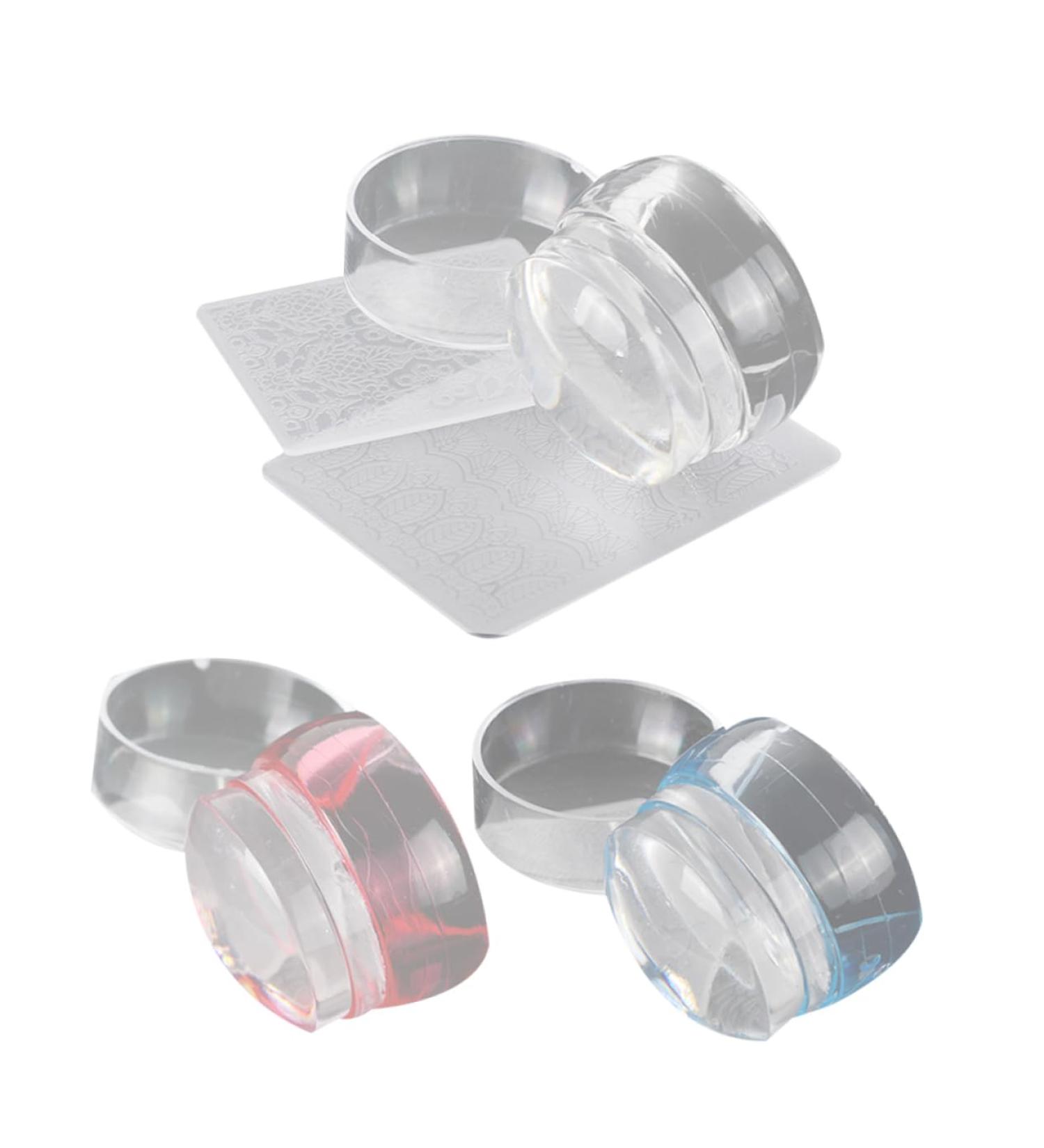 Housoutil 3 Sets Nail Stamp Tool Nail Stamping Polish Manicure Stamper Manicure Tools Nail Stamping Plates Gel Manicure Kit Nail Stamper Tools Nail Tool Finger French Transfer Seal Pp - Buy Online on GoSupps.com