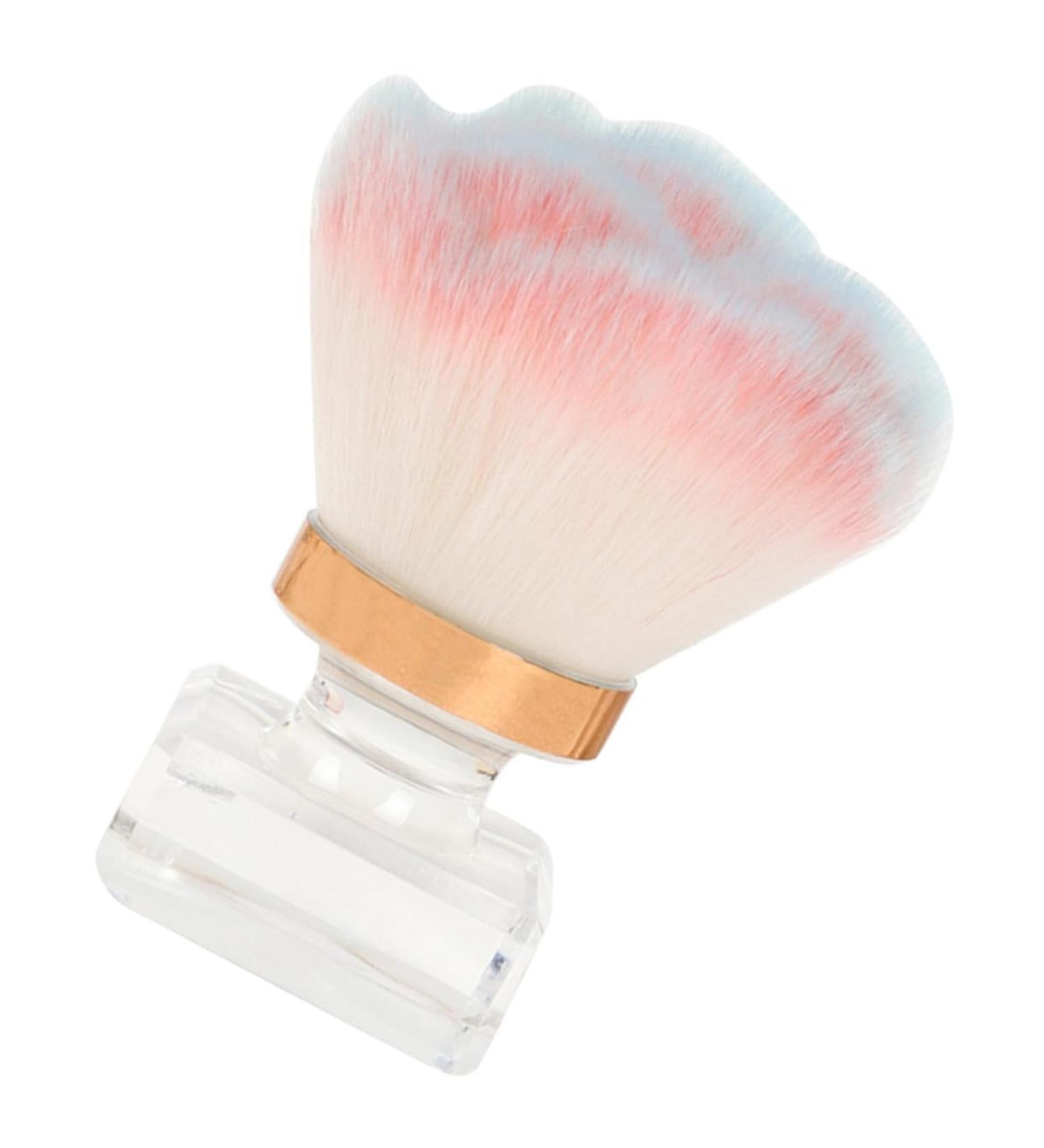 Beavorty powder brush nail dust brush makeup nail cleaning makeup supplies cosmetic applicator manicure blush brush cosmetic abs dense travel foundation - Buy Online on GoSupps.com