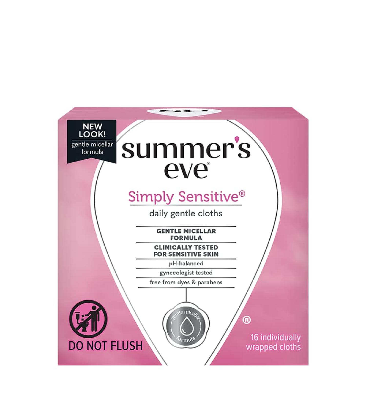 Summers Eve Cleansing Cloths 16ct - Gentle Feminine Hygiene Wipes - Buy Online on GoSupps.com