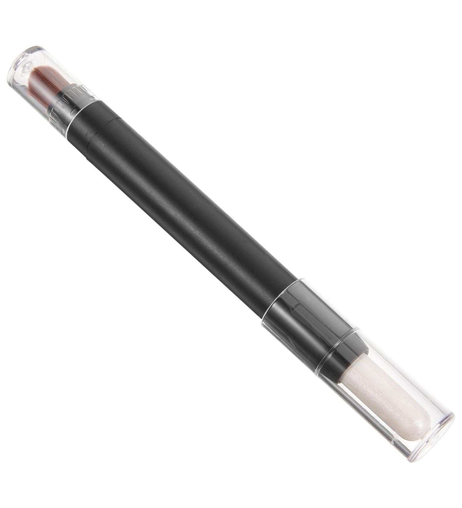 IWOWHERO Makeup Eyeshadow Eye Makeup Stick Eye Shadow Small Eyeshadow Make up Eyeshadow Eye Makeup Brush Double Head Lip Brush 1 count (Pack of 1) Silver - Buy Online on GoSupps.com