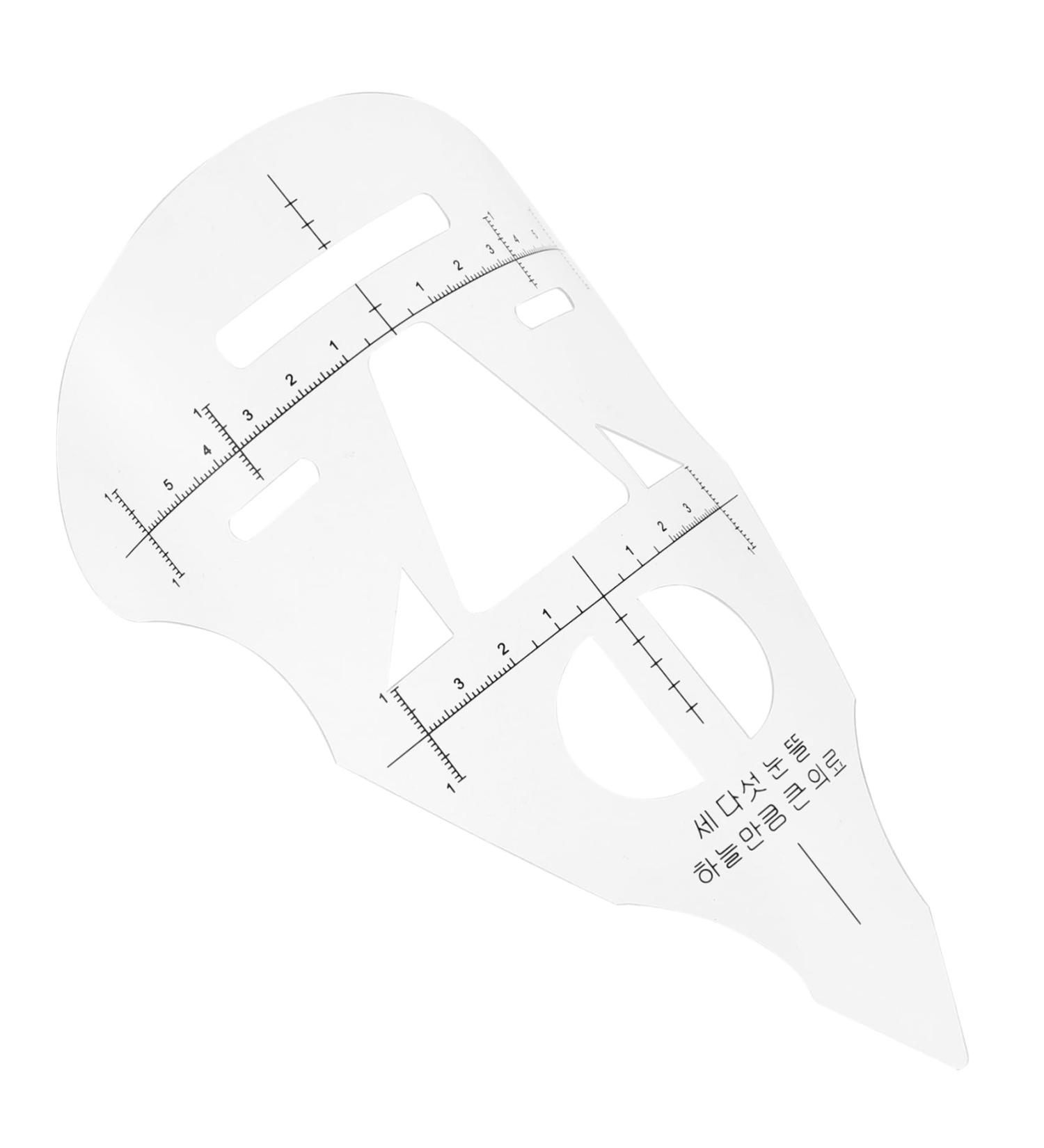 Didiseaon 3 Pcs Manicure Tools Make up Kit Eyebrow Tracer Makeup Ruler Lip Ruler Paint Pen Painting Pen Carved - Buy Online on GoSupps.com