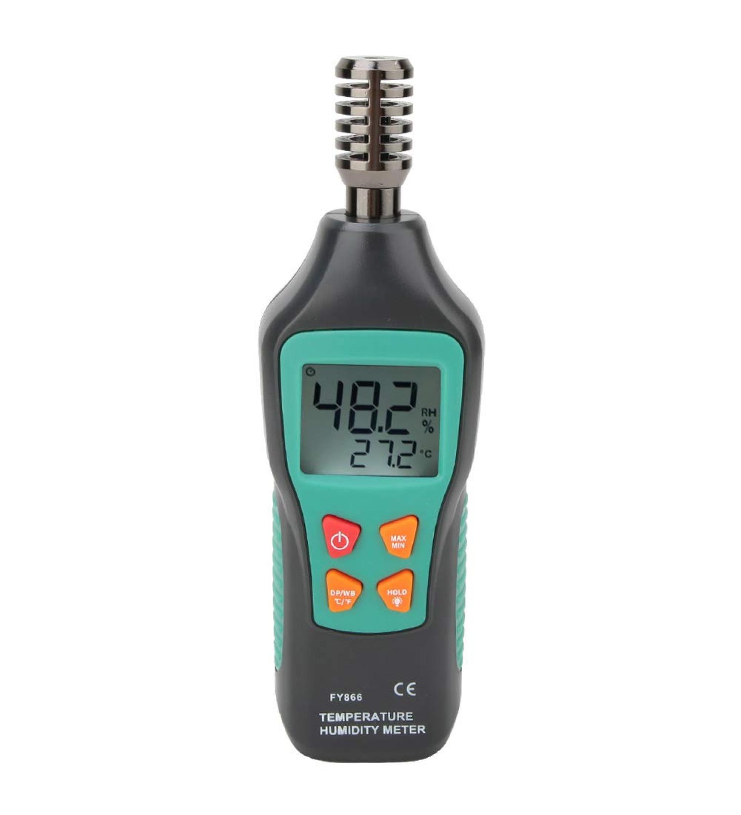 Digital Temperature & Air Humidity Meter | Mini Hygrometer with LCD Backlight & Data Storage - International Shipping - Buy Online on GoSupps.com