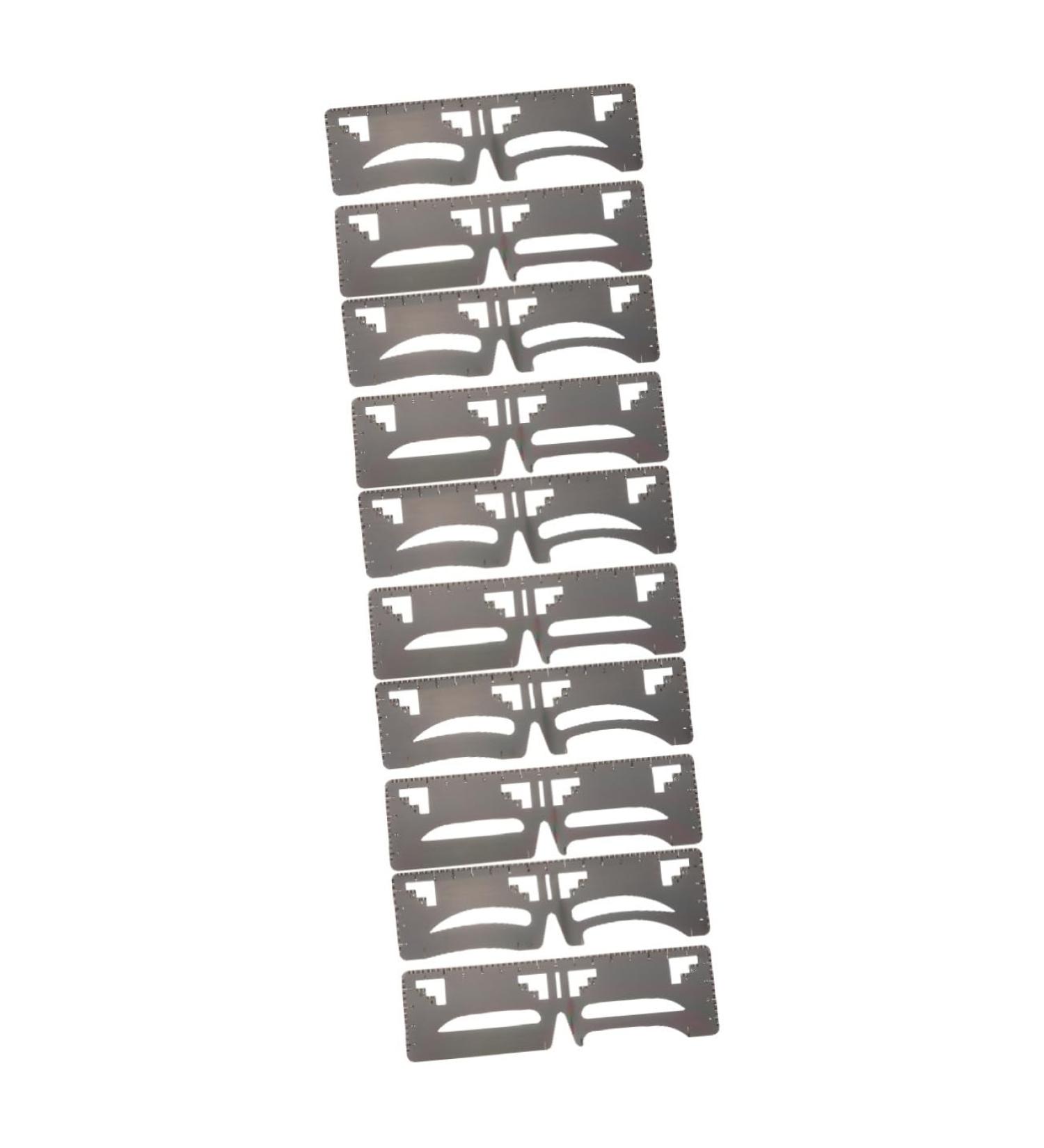 FOMIYES 10 Pcs Eyebrow Ruler Brow Makeup Supplies Tools Brow Mapping Eyebrow Shaping Ruler Labeling Balance - Buy Online on GoSupps.com