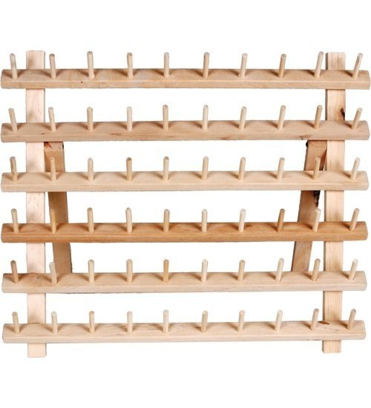 Dritz, 1 pc Wooden Thread Rack, Smooth Wood