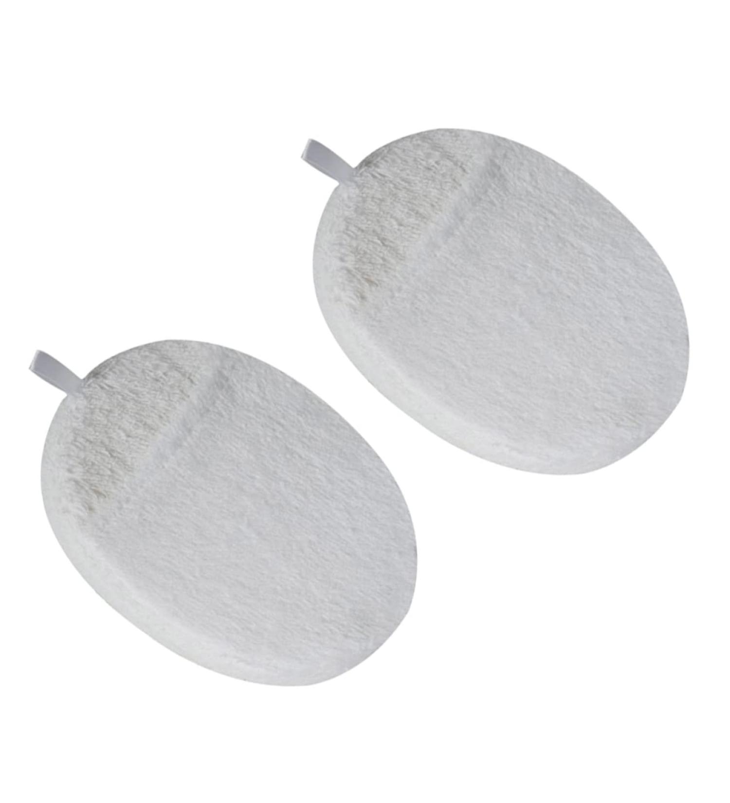 Healeved 2pcs Body Towels Silicone Face Scrubber - Shower Brush for Exfoliating, Bath Scrubbers for Body - White - Buy Online on GoSupps.com