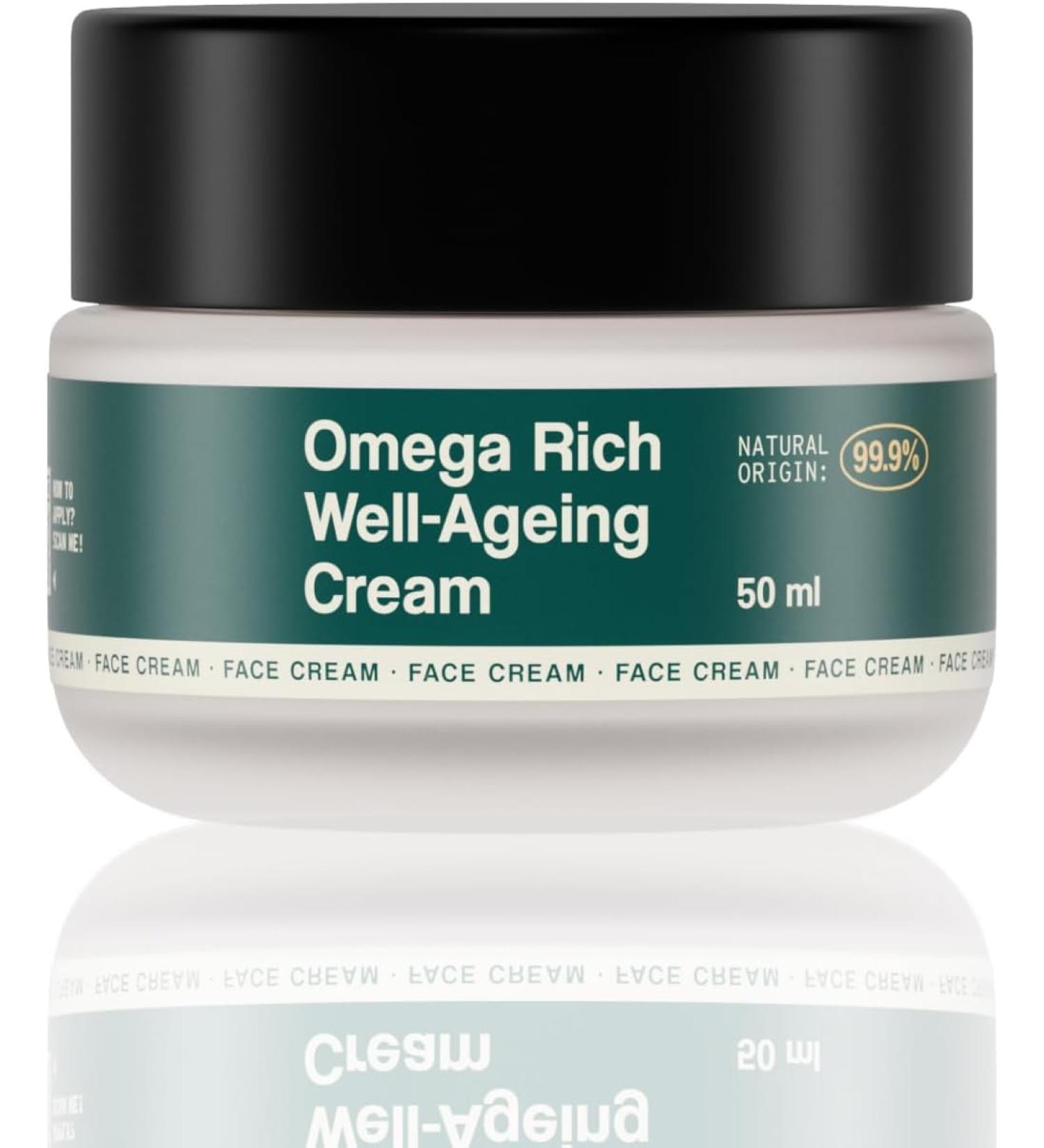 Freshly Cosmetics Moisturizing Cream reduces signs of aging expression lines Omega Rich WellAging Cream 50 ml - Buy Online on GoSupps.com