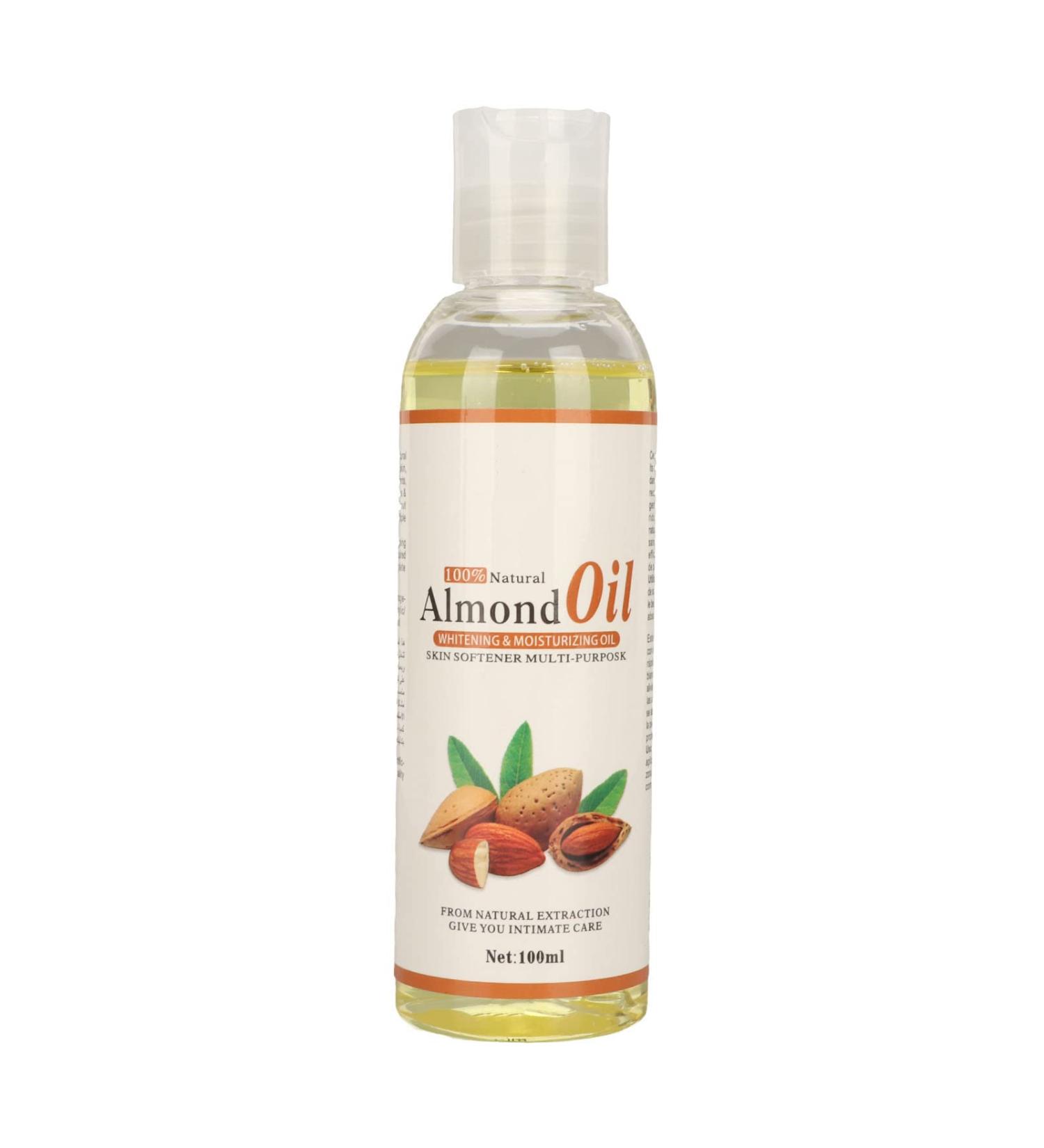 Sweet Almond Oil 100ml - Nourishing & Moisturizing Herbal Extract for Hair Skin & DIY Beauty - Buy Online on GoSupps.com