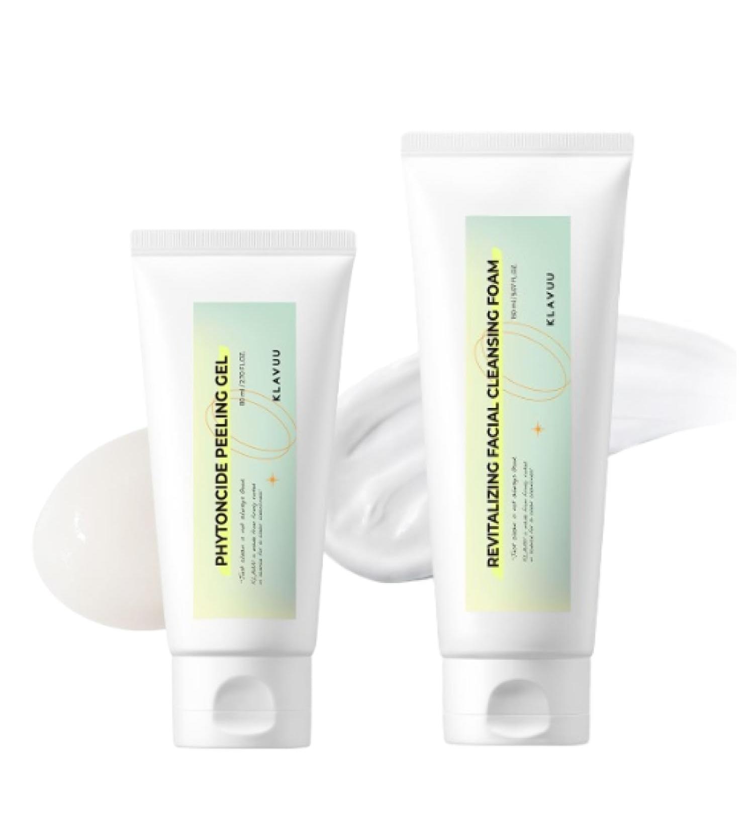 KLAVUU Phytoncide Deep Pore Care Face Wash & Peeling Gel Bundle - Pack Of 2 - Buy Online on GoSupps.com