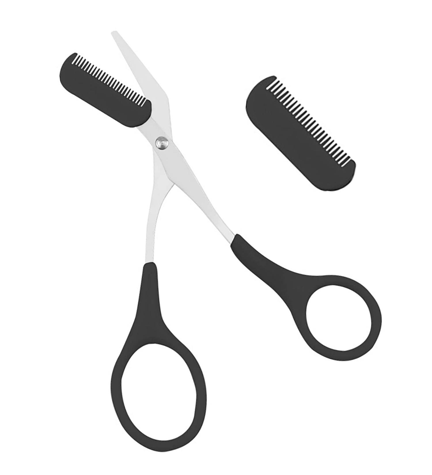 Professional Eyebrow Scissors for Men | Precision Trimmer & Comb for Perfect Eyebrows - Buy Online on GoSupps.com