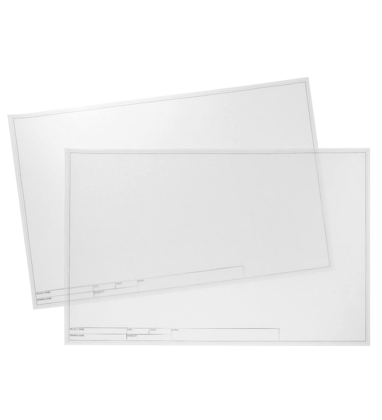Translucent Architectural Vellum Paper  Drafting Sheets 11x17 with Engineer Title Block (20 Pieces) - Buy Online on GoSupps.com