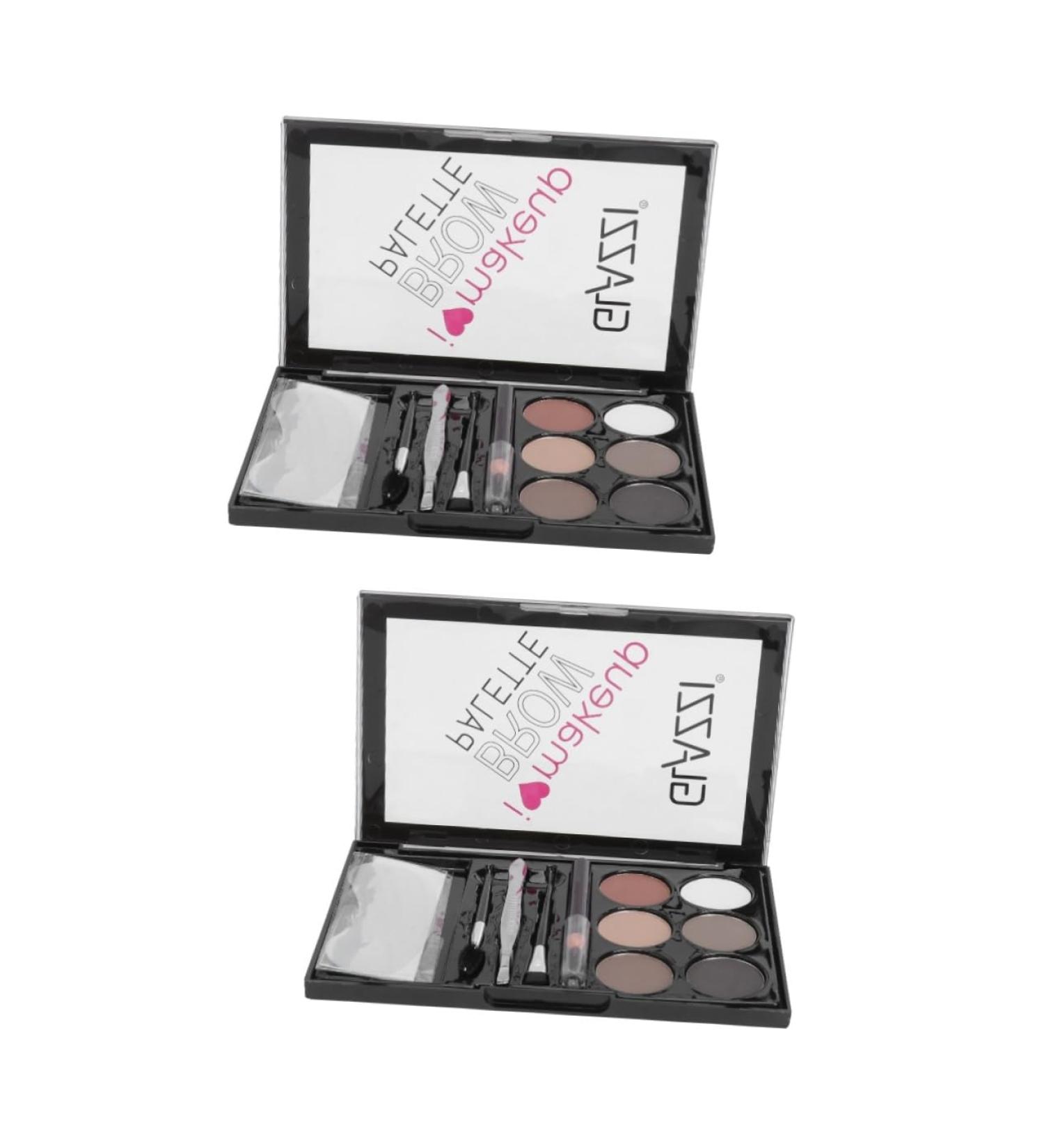 Didiseaon 2 Sets Eyebrow Powder Set Eyebrow Brush Eye Brow Shaping Kit Eyebrow Powder Cosmetic Miss Six Colors - Buy Online on GoSupps.com