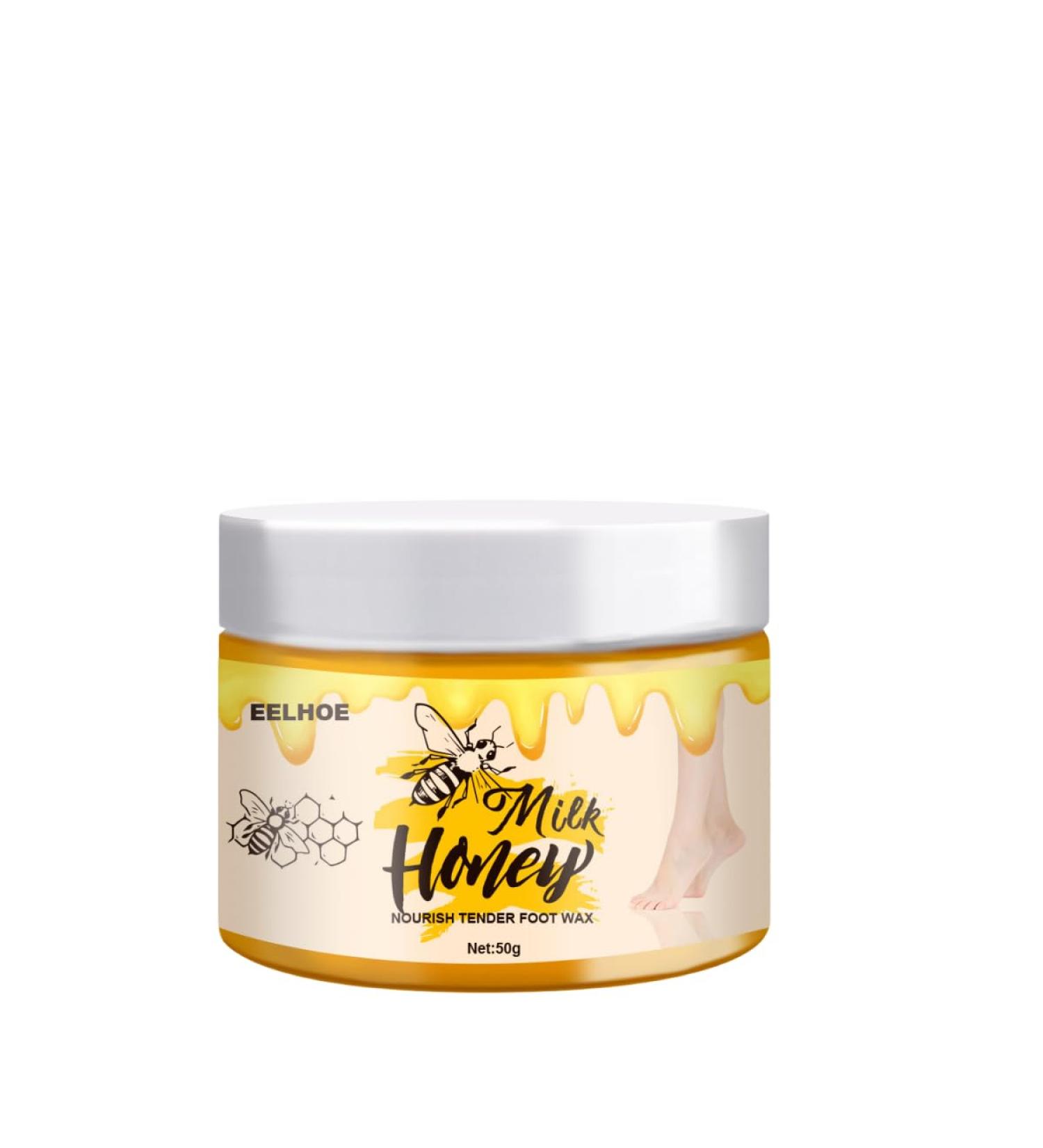 Foot Repair Moisturizer Honey Milk Wax Foot Cream Cracked Heel Repair Cream Deep Moisturizer with Natural Plant Essence Red - Buy Online on GoSupps.com