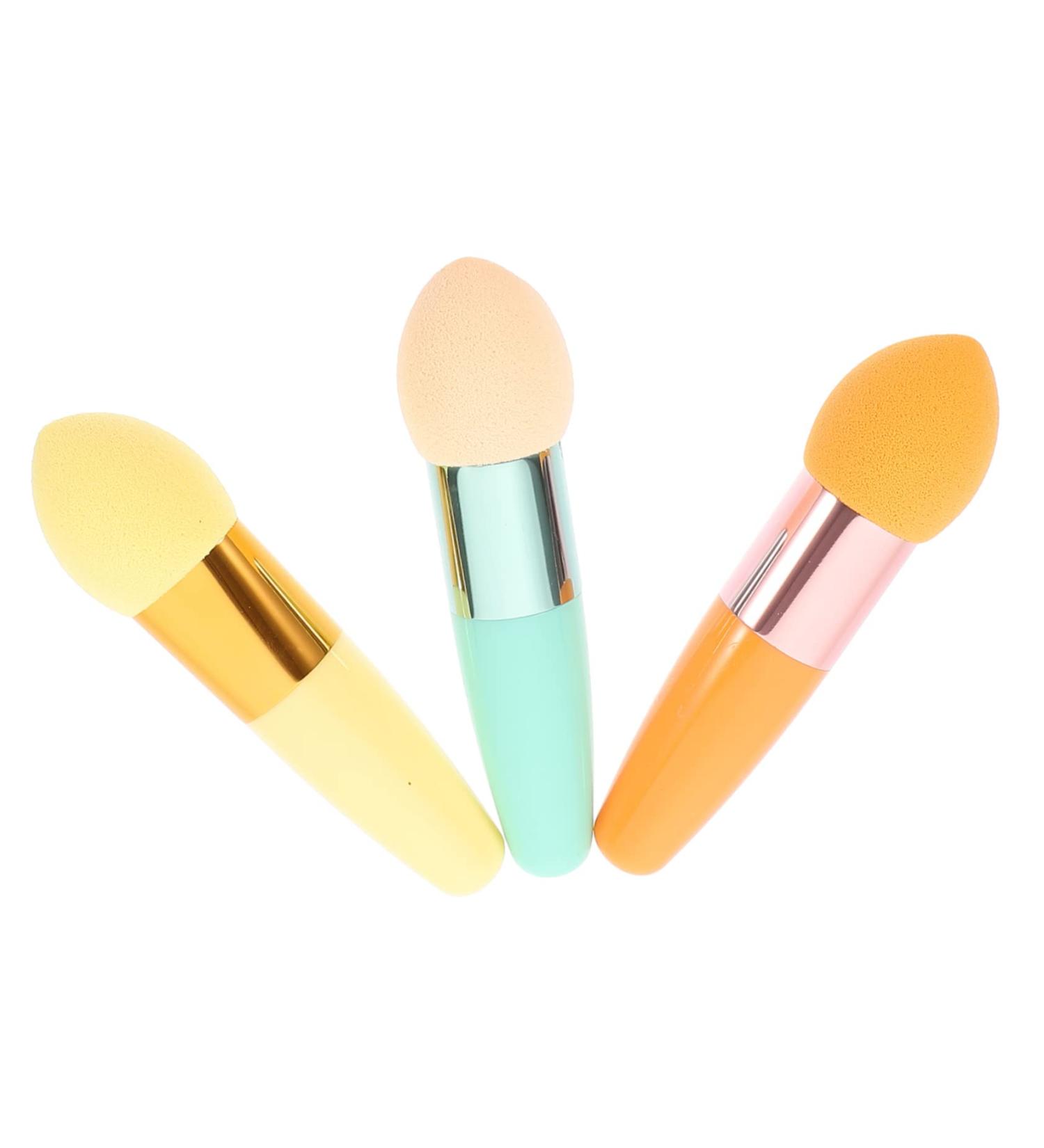 HAPINARY 3pc Nose Contour Brush Travel Size Kit on Stick Makeup Travel Makeup Brush Makeup for Foundation Concealer Sponge Mushroom Brush Shadow - Buy Online on GoSupps.com
