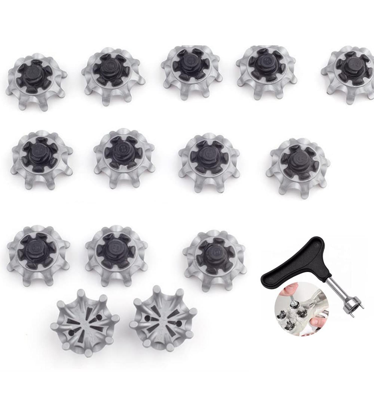 RIIPOO Golf Shoes Spikes Replacement  20PCS Golf Cleats Replacement with Golf Spike Wrench Tool - Buy Online on GoSupps.com