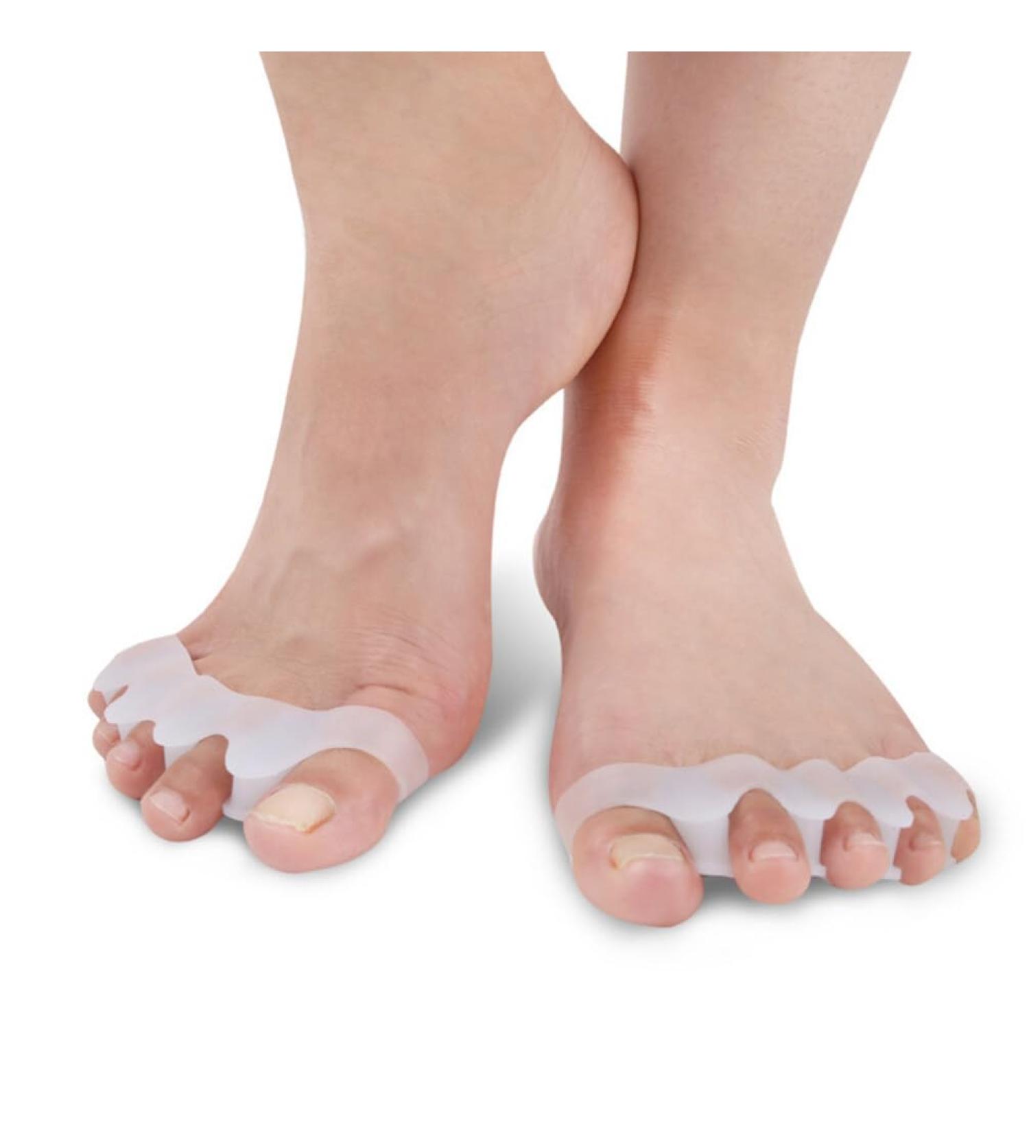 Healifty 5-Piece White Pedicure Separator & Bunion Cushion Set - Gel Stretcher, Orthotics, Valgus Adjuster - Buy Online on GoSupps.com