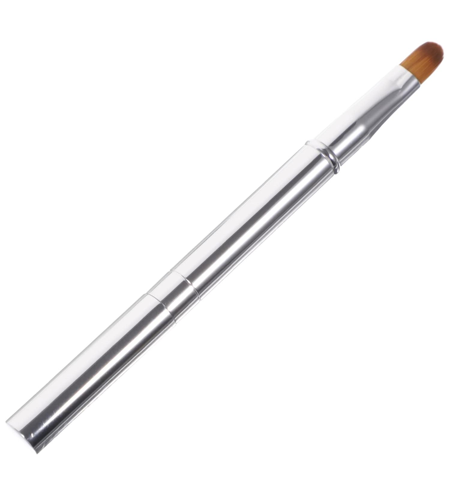 Beavorty double ended lipstick brush lip makeup brush lipstick applicator wands eyeshadow makeup beauty tool travel size lip brush applicator brush aluminum alloy portable Miss Silver - Buy Online on GoSupps.com