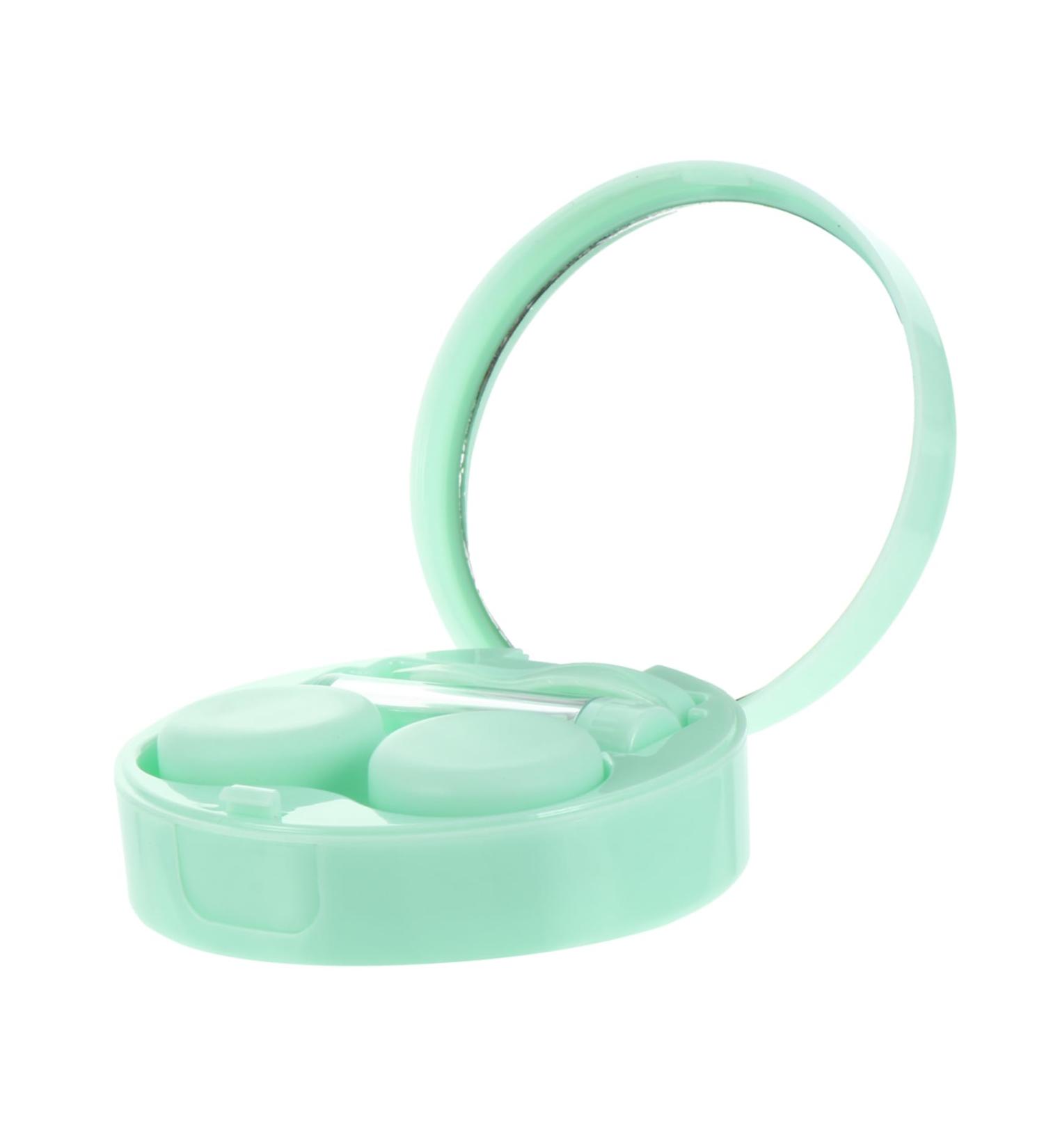 Buy Gleavi Transparent Container and Glasses Frames Set - Portable Travel Organizer Box - Small Green Plastic Storage (7.5x7.5x2.8cm) - International Shipping Available - Buy Online on GoSupps.com