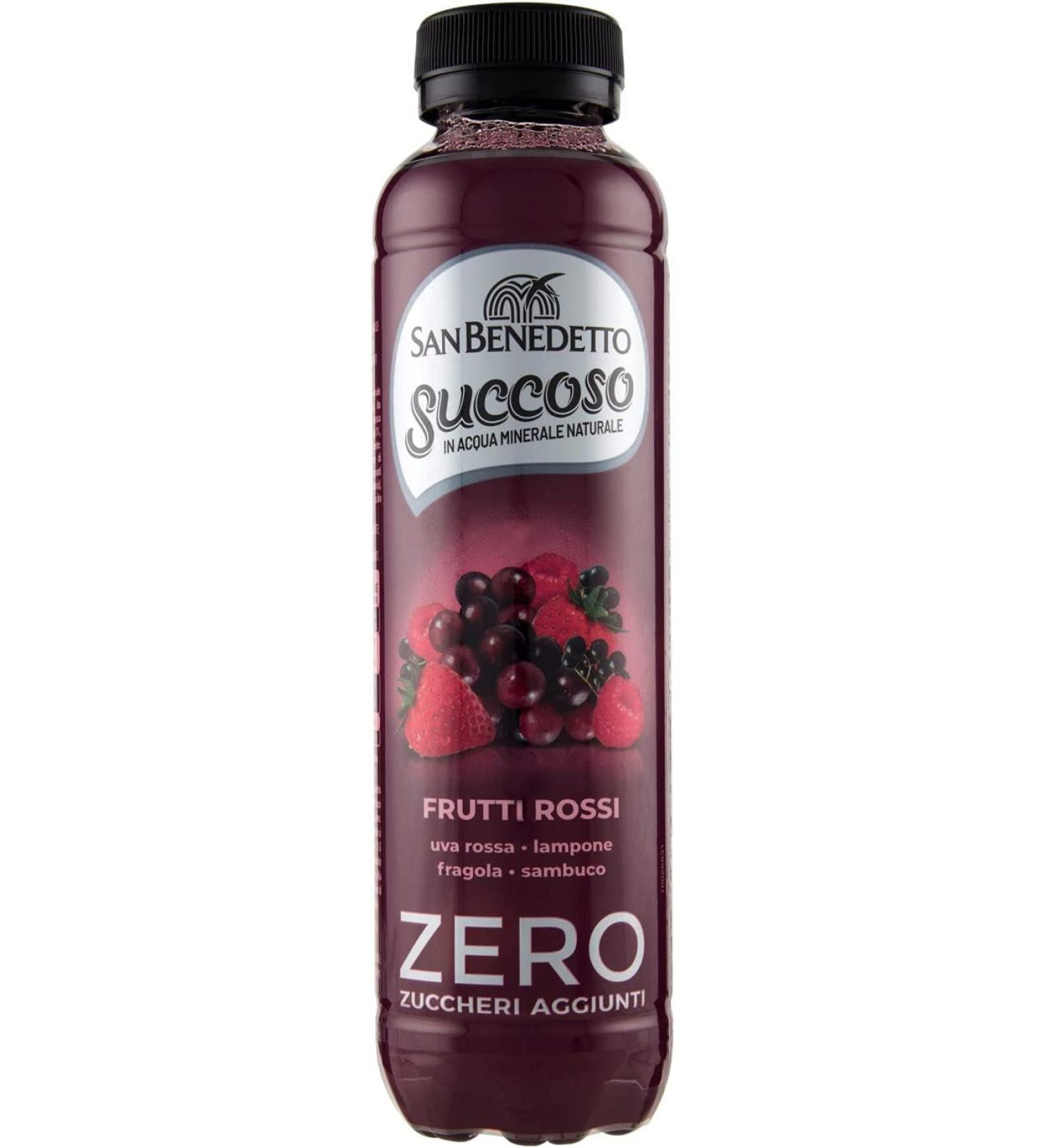 24 x San Benedetto Succoso Fruits rouges zero PET sans sucre 40cl jus de fruits - Buy Online on GoSupps.com