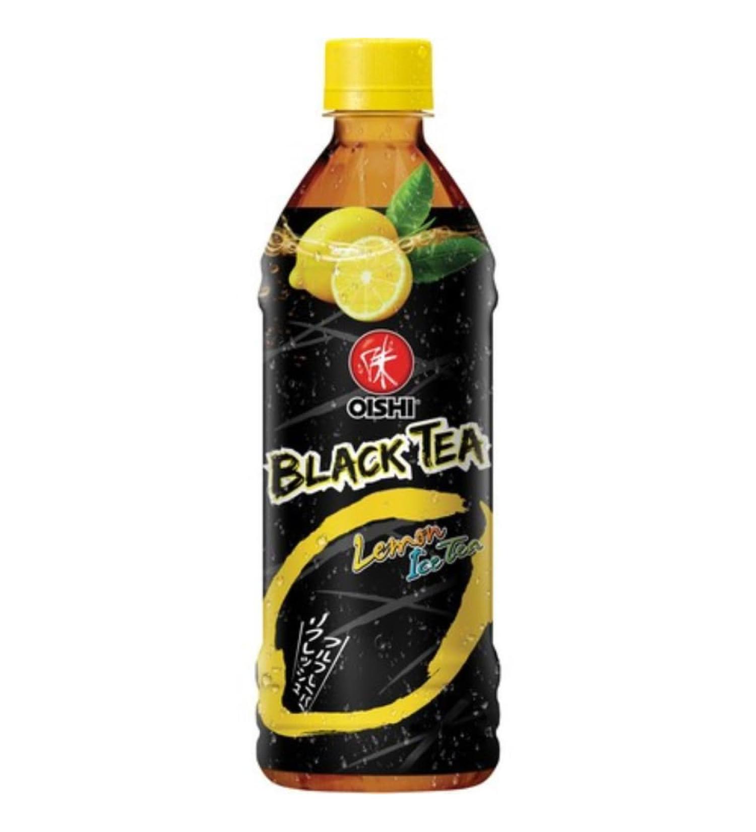 OISHI Black Tea Lemon - 1 x 500 ML | Refreshing Instant Black Tea Drink - International Shipping Available - Buy Online on GoSupps.com