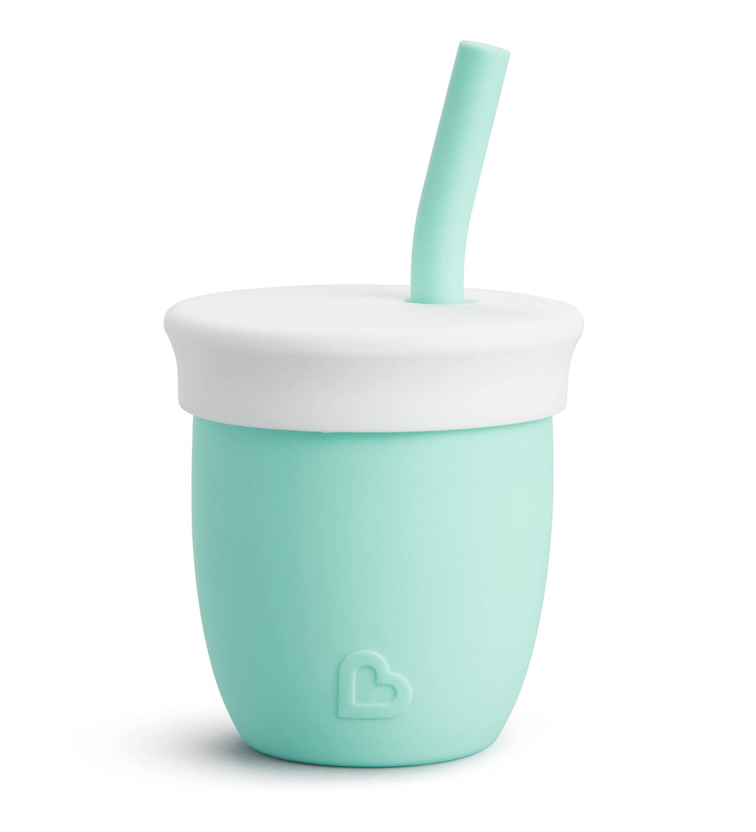 Munchkin C'est Silicone Training Cup with Straw 4oz - Mint | Babies and Toddlers 6+ Months - Buy Online on GoSupps.com