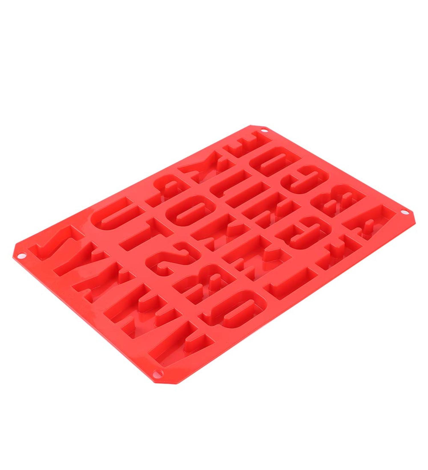 Chocolate Mould Non-Stick Silicone -40 To +230 Rectangular DIY Alphabet Mold for Kitchen Bakery - Buy Online on GoSupps.com