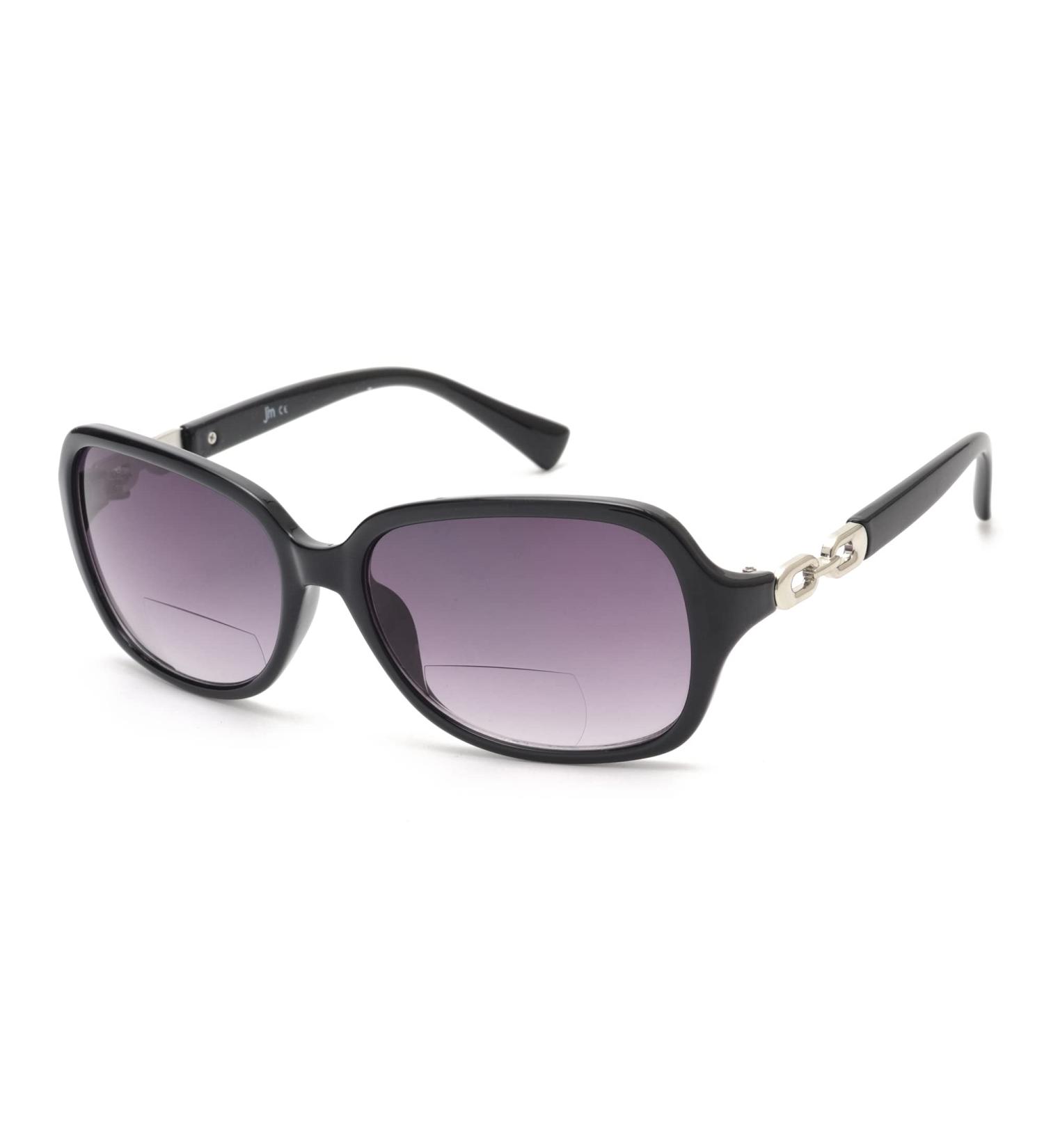 JM Classic Bifocal Reading Sunglasses for Women | Vintage UV Protection Outdoor Glasses 1.75x - Black - Buy Online on GoSupps.com