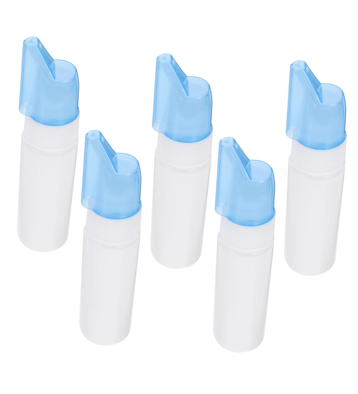 BIUDECO 5pcs Nasal Pump Sprayers - Fine Mist Empty Bottles for Essential Oils, Alcohol & Storage - Buy Online on GoSupps.com