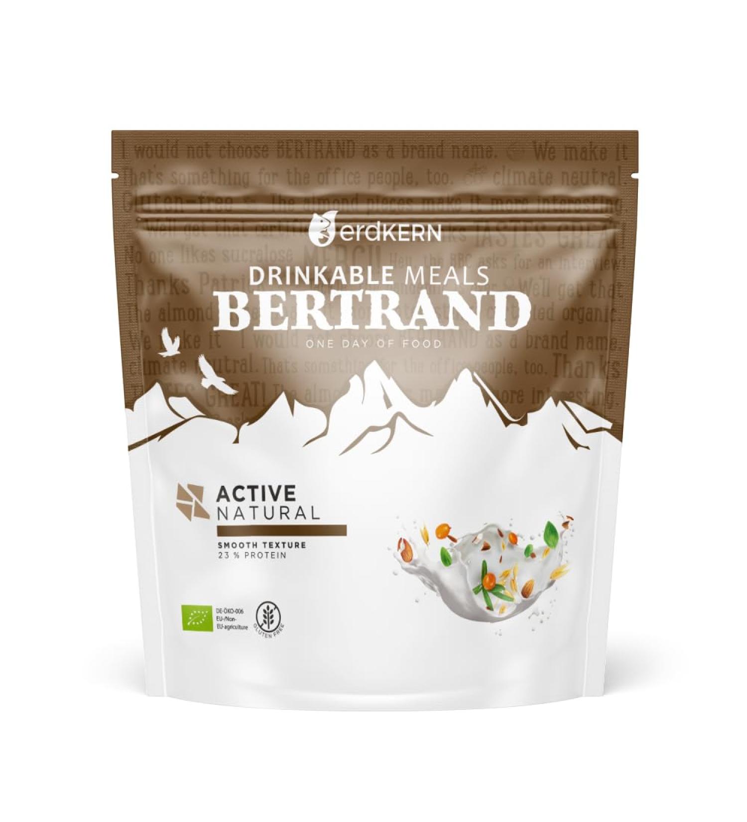 Buy BERTRAND Organic Active Natur Drinkable Meals - 580g | Healthy International Shipping - Buy Online on GoSupps.com