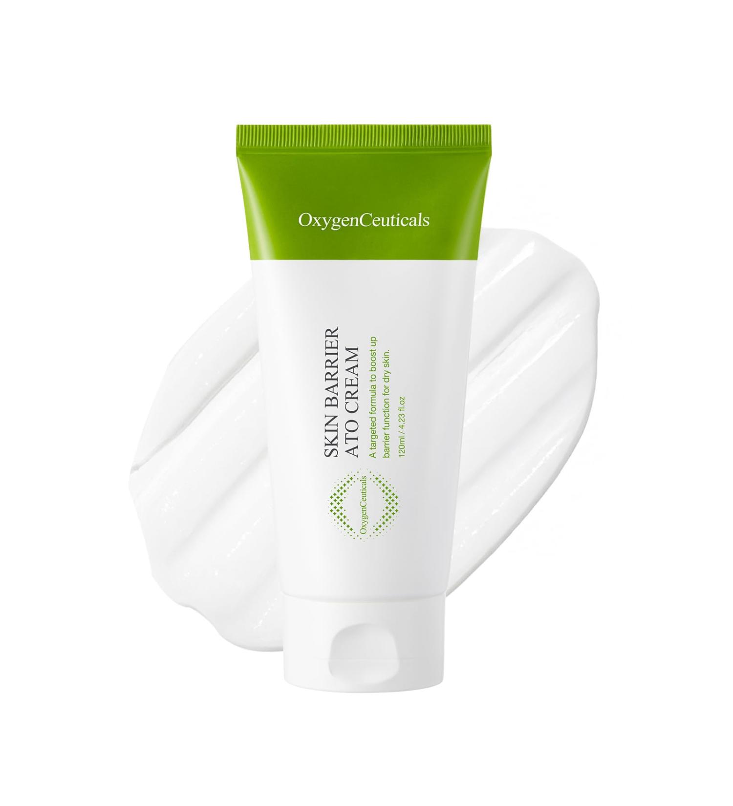 OxygenCeuticals Skin Barrier Ato Cream Protective Cream with Fucoidan V, Shea Butter & Centella Asiatica, Strengthen Skin Barrier & Soothe Sensitive Skin. 4.05 fl.oz (120ml) 4.1 Fl Oz (Pack of 1) - Buy Online on GoSupps.com